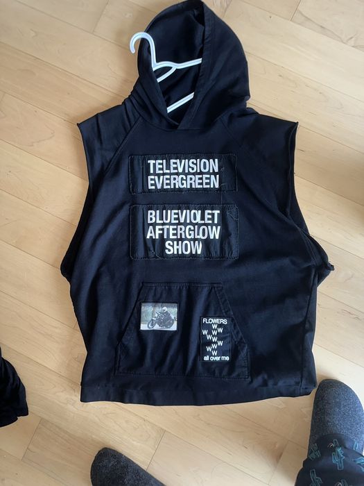 Raf simons hot sale sleeveless hoodie