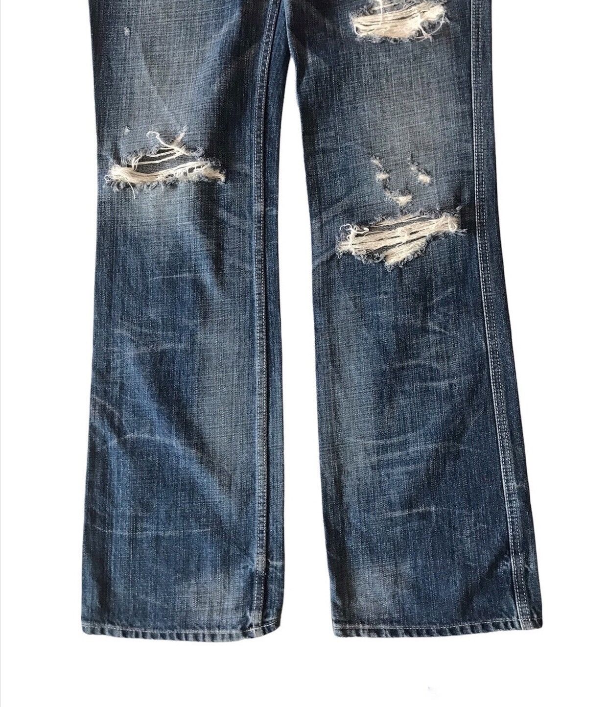 Beauty Beast × Hysteric Glamour × Japanese Brand OF THE NEIGE STYLE DISTRESSED STYLE JEANS Size US 32 / EU 48 - 3 Thumbnail