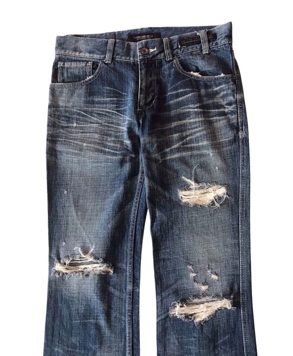 Hysteric Glamour OF THE NEIGE STYLE DISTRESSED STYLE JEANS | Grailed