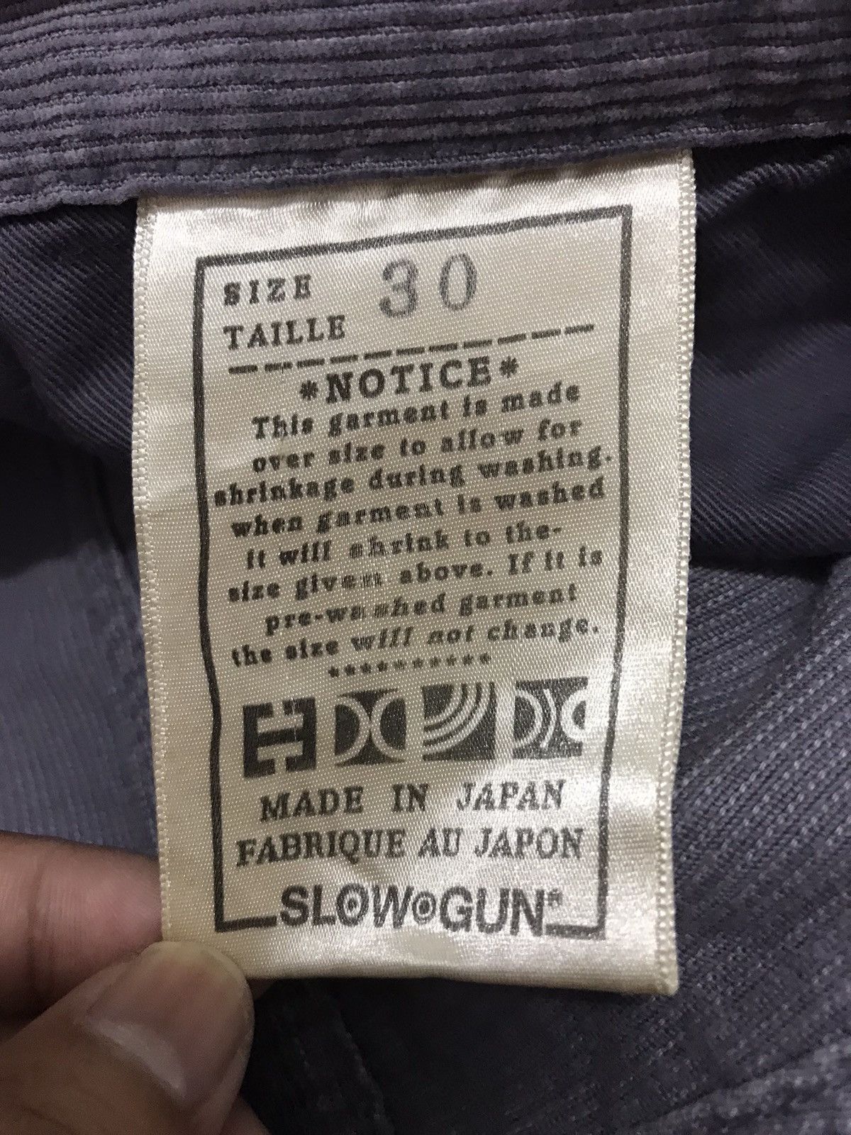 Beauty Beast × Japanese Brand × Velvet Japanese Brand SlowGun Velvet Trouser Pants Size US 31 - 7 Thumbnail