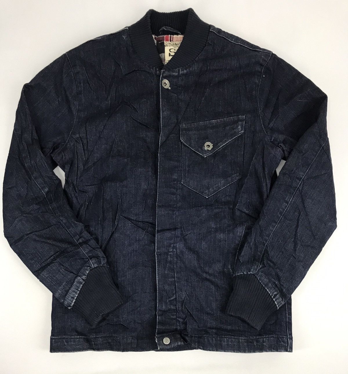 Volcom Volcom Liberated Denim Jacket Padded Plaid Check Inner Size US S / EU 44-46 / 1 - 1 Thumbnail