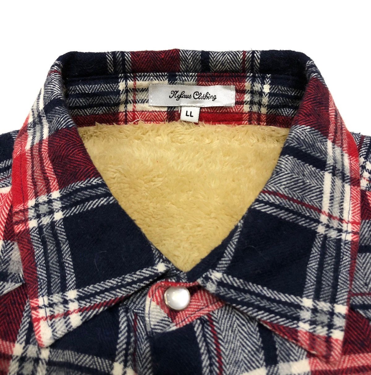 Japanese Brand Nylaus Clothing Quilted Padded and Fleece Lined Shirts Size US L / EU 52-54 / 3 - 4 Thumbnail