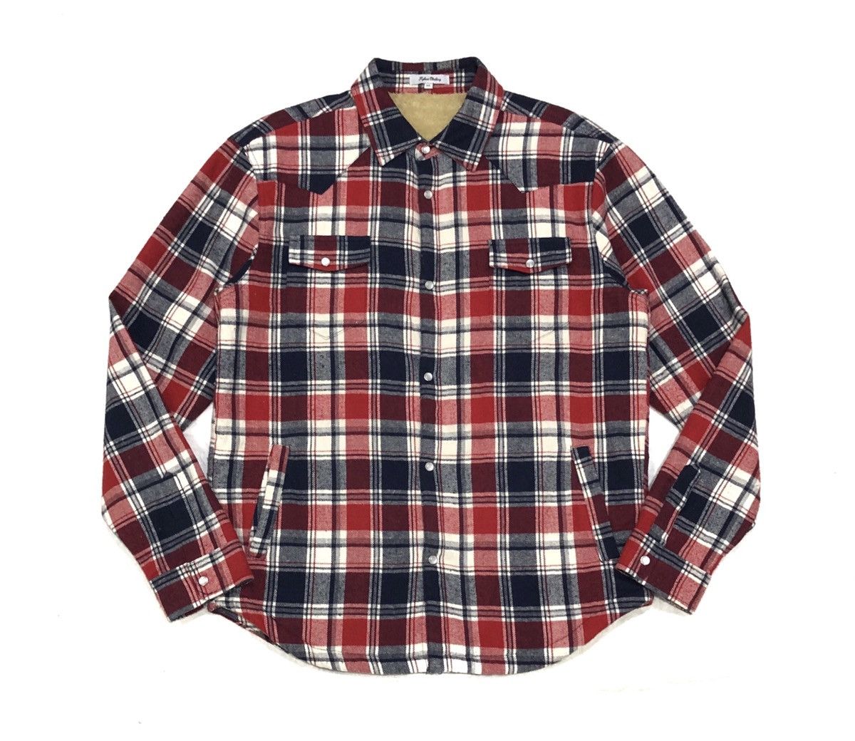 Japanese Brand Nylaus Clothing Quilted Padded and Fleece Lined Shirts Size US L / EU 52-54 / 3 - 2 Thumbnail