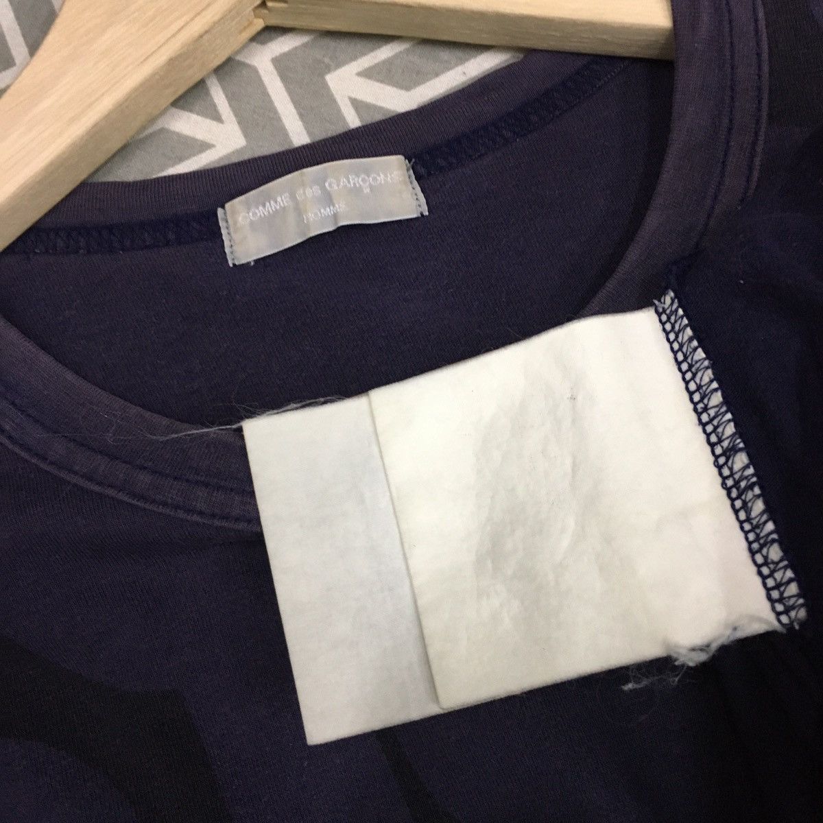 Comme des Garcons × Vintage Rare Vintage 90’s Comme Des Garçons Overprint Design Tee Size US L / EU 52-54 / 3 - 3 Thumbnail
