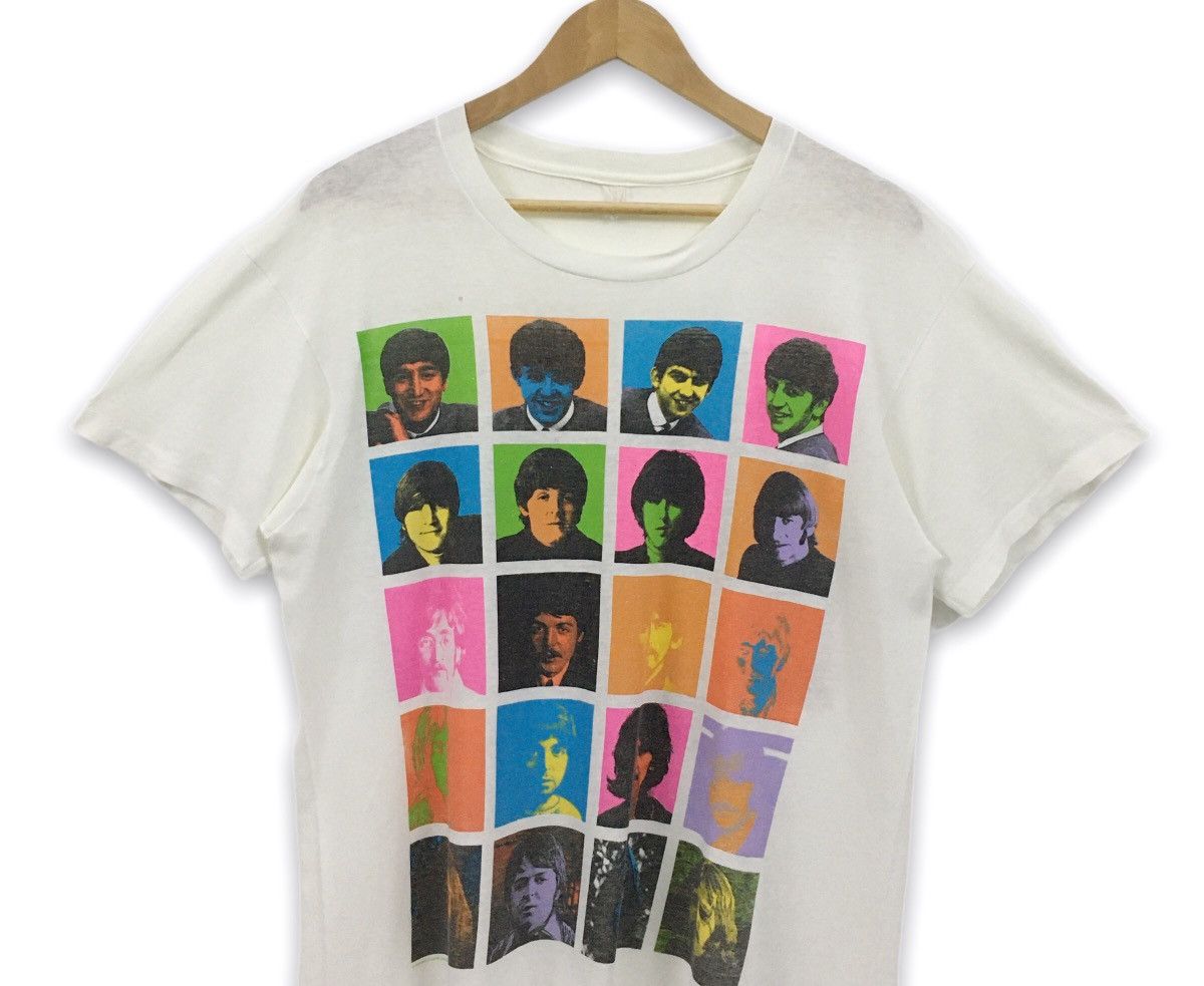 Andy Warhol × Band Tees × Vintage Rare Vintage 1989 The Beatles Pop Art Andy Warhol Tshirt Size US L / EU 52-54 / 3 - 6 Thumbnail
