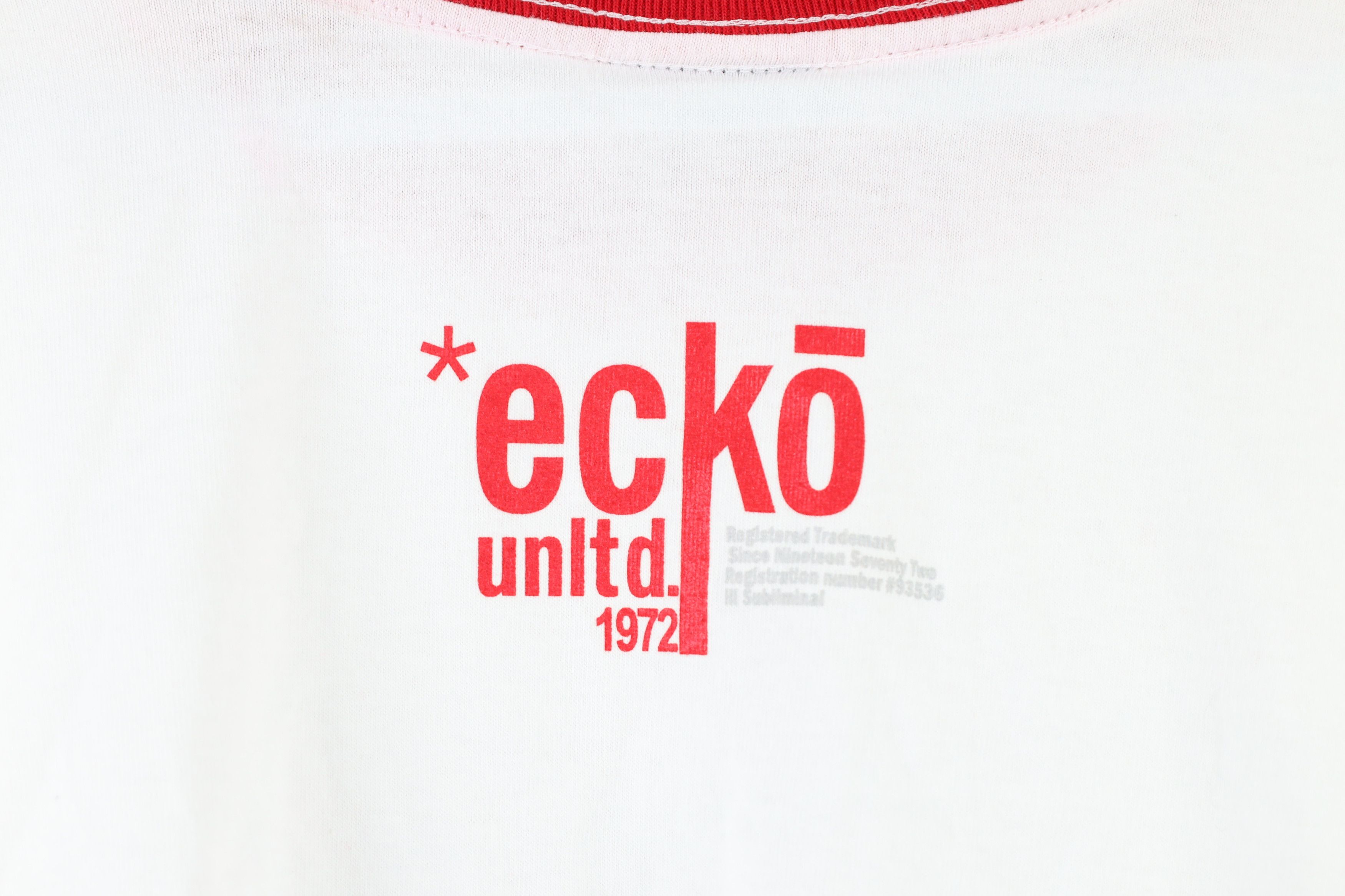 Ecko Unltd. × Vintage NOS Vintage 90s Ecko Baggy Fit Long Sleeve T-Shirt White USA Size US XXL / EU 58 / 5 - 10 Thumbnail