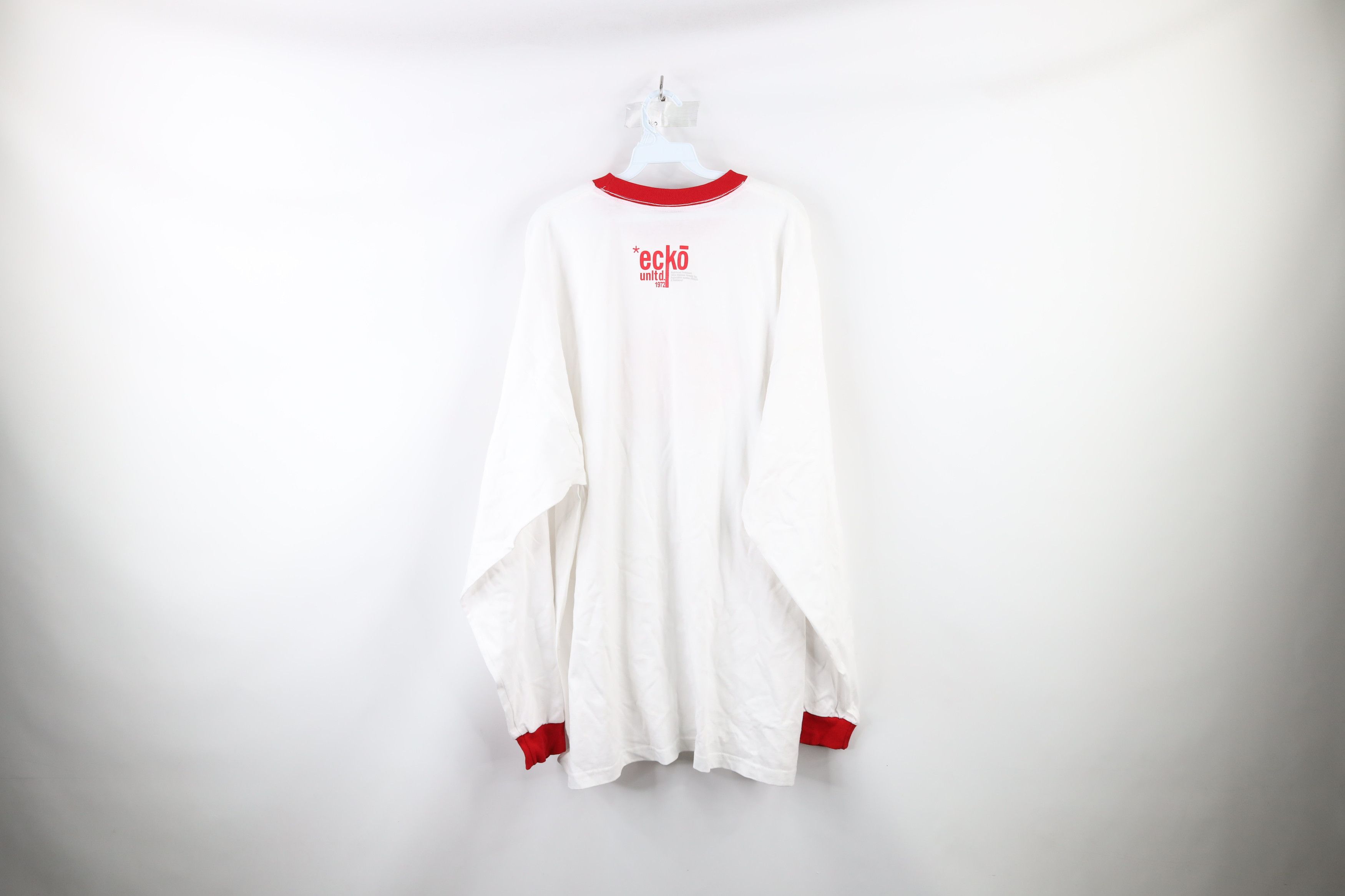 Ecko Unltd. × Vintage NOS Vintage 90s Ecko Baggy Fit Long Sleeve T-Shirt White USA Size US XXL / EU 58 / 5 - 7 Thumbnail