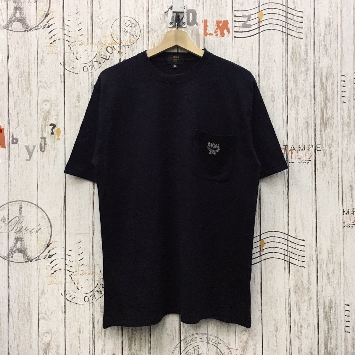 MCM MCM Legere Small Logo Embroidery Pocket Tee Size US M / EU 48-50 / 2 - 1 Thumbnail