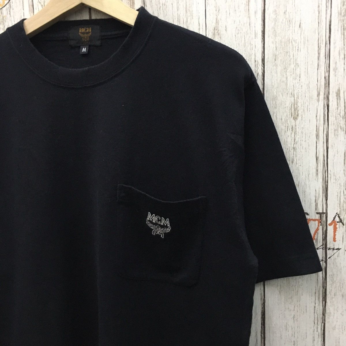 MCM MCM Legere Small Logo Embroidery Pocket Tee Size US M / EU 48-50 / 2 - 2 Thumbnail