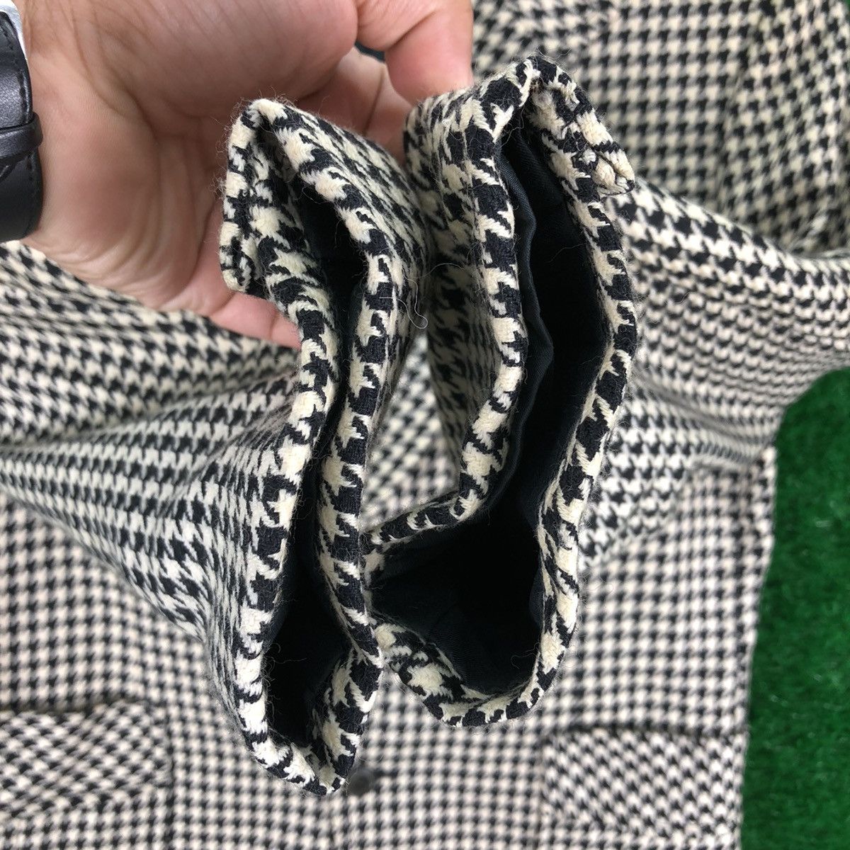 Vintage Vintage 80's Wool Blazer Houndstooth Pattern by Fightman Size US S / EU 44-46 / 1 - 11 Thumbnail