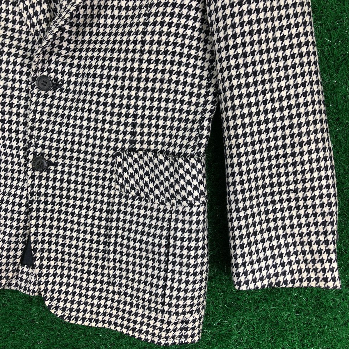 Vintage Vintage 80's Wool Blazer Houndstooth Pattern by Fightman Size US S / EU 44-46 / 1 - 3 Thumbnail