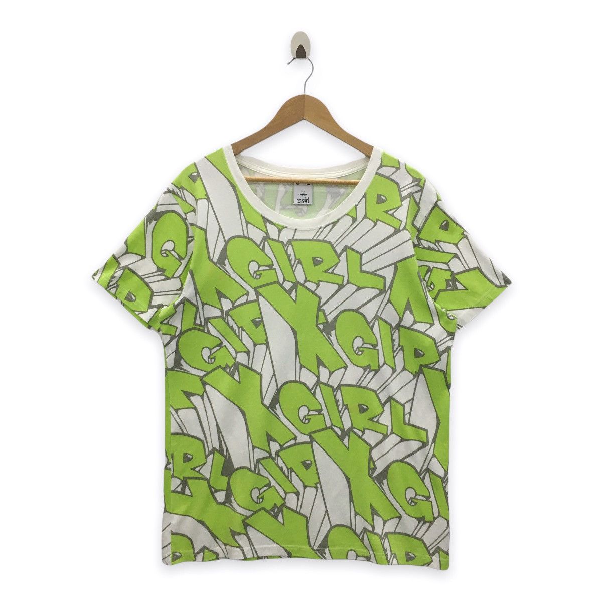 Japanese Brand Rare X-girl Fullprint Design Tshirt Size US L / EU 52-54 / 3 - 1 Thumbnail