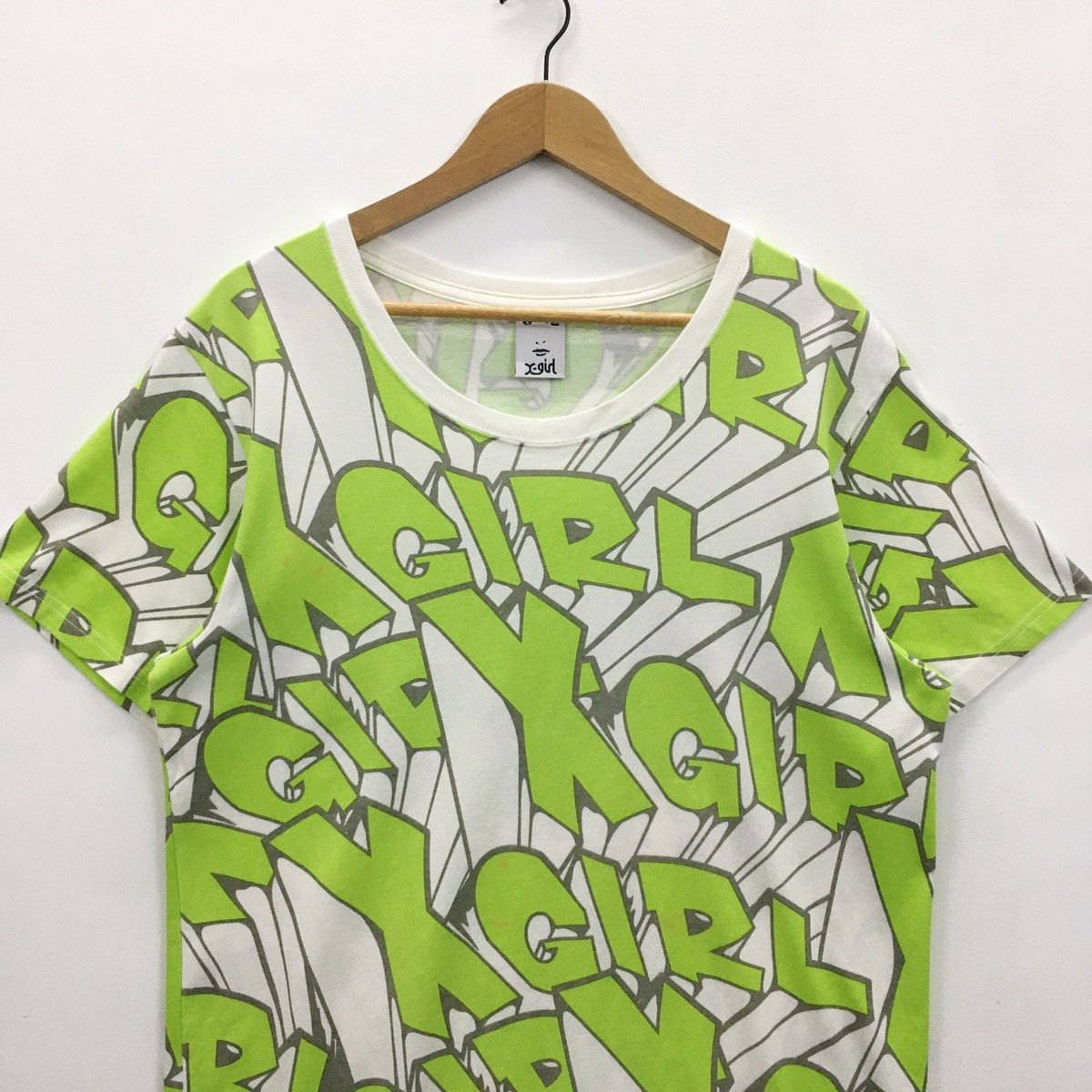 Japanese Brand Rare X-girl Fullprint Design Tshirt Size US L / EU 52-54 / 3 - 6 Thumbnail