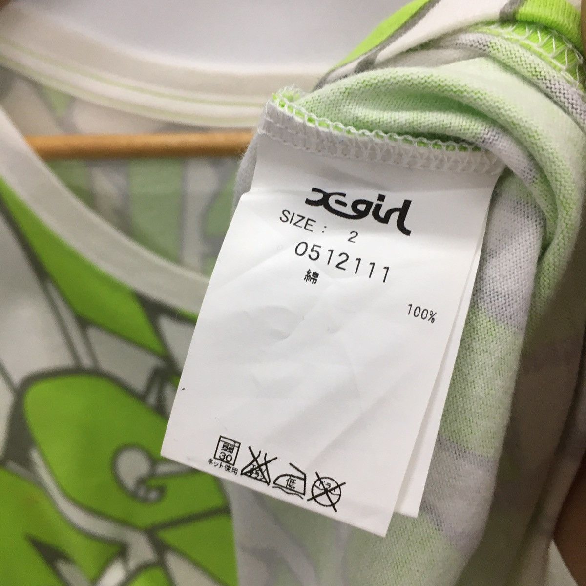 Japanese Brand Rare X-girl Fullprint Design Tshirt Size US L / EU 52-54 / 3 - 4 Thumbnail
