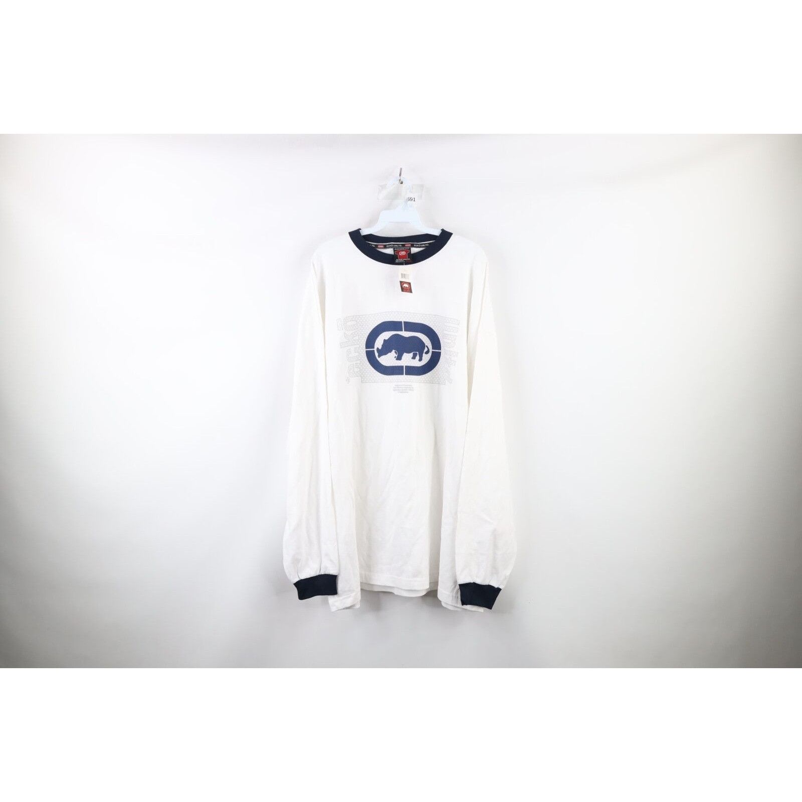 Ecko Unltd. × Vintage NOS Vintage 90s Ecko Spell Out Baggy Long Sleeve T-Shirt 3XL Size US XXL / EU 58 / 5 - 1 Thumbnail