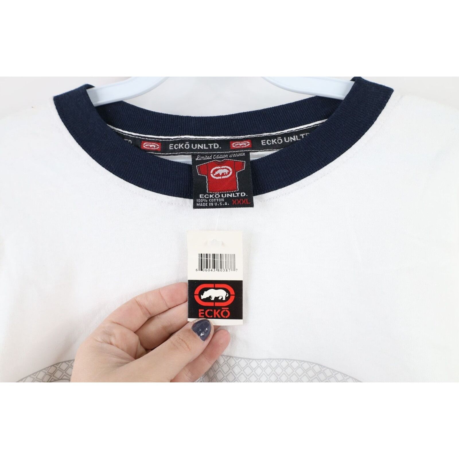 Ecko Unltd. × Vintage NOS Vintage 90s Ecko Spell Out Baggy Long Sleeve T-Shirt 3XL Size US XXL / EU 58 / 5 - 5 Thumbnail