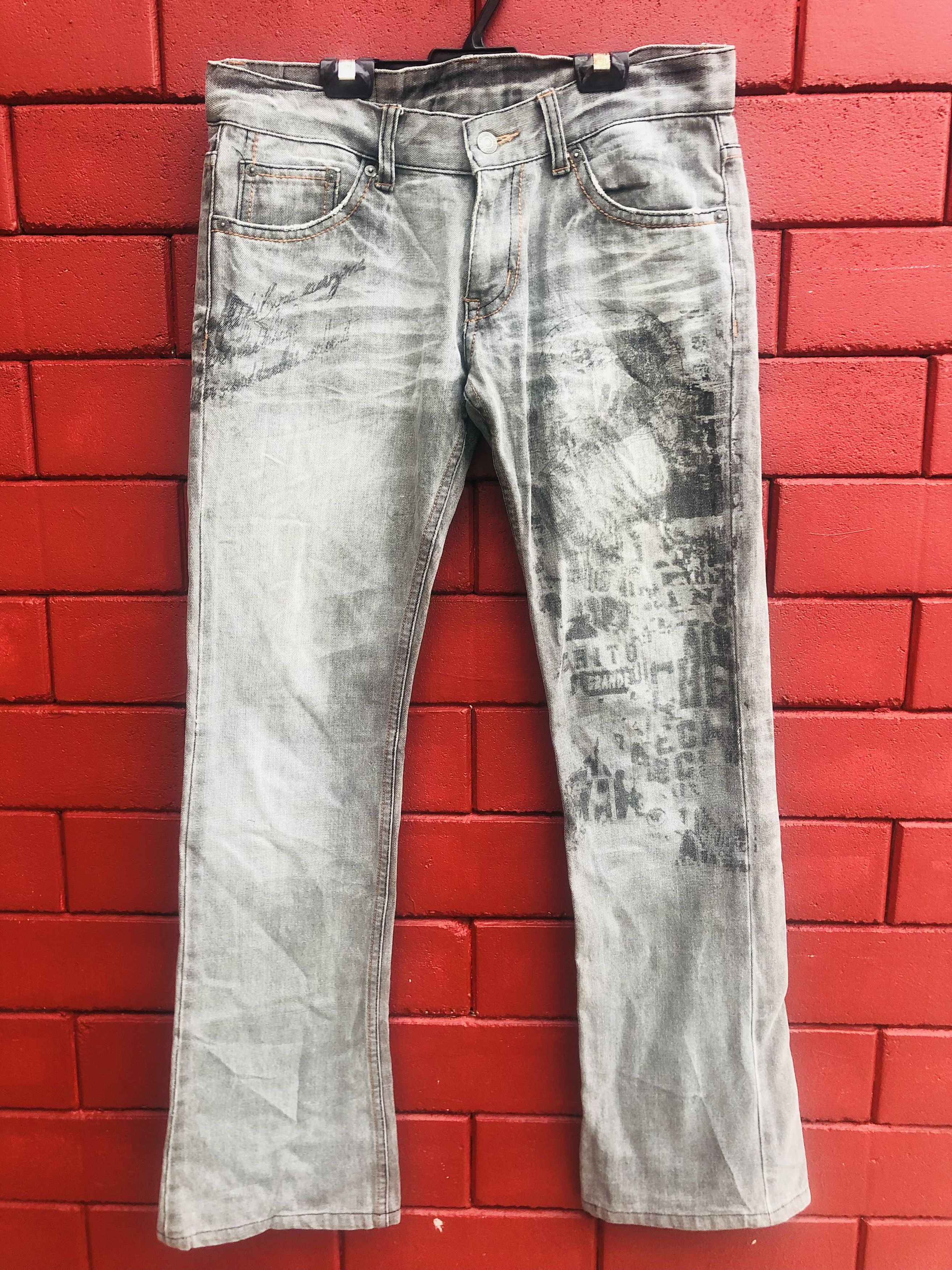 Image of Tornado Mart x Vintage Tornado Mark Japanese Designer Fashion Style in Grey, Men's (Size 33)