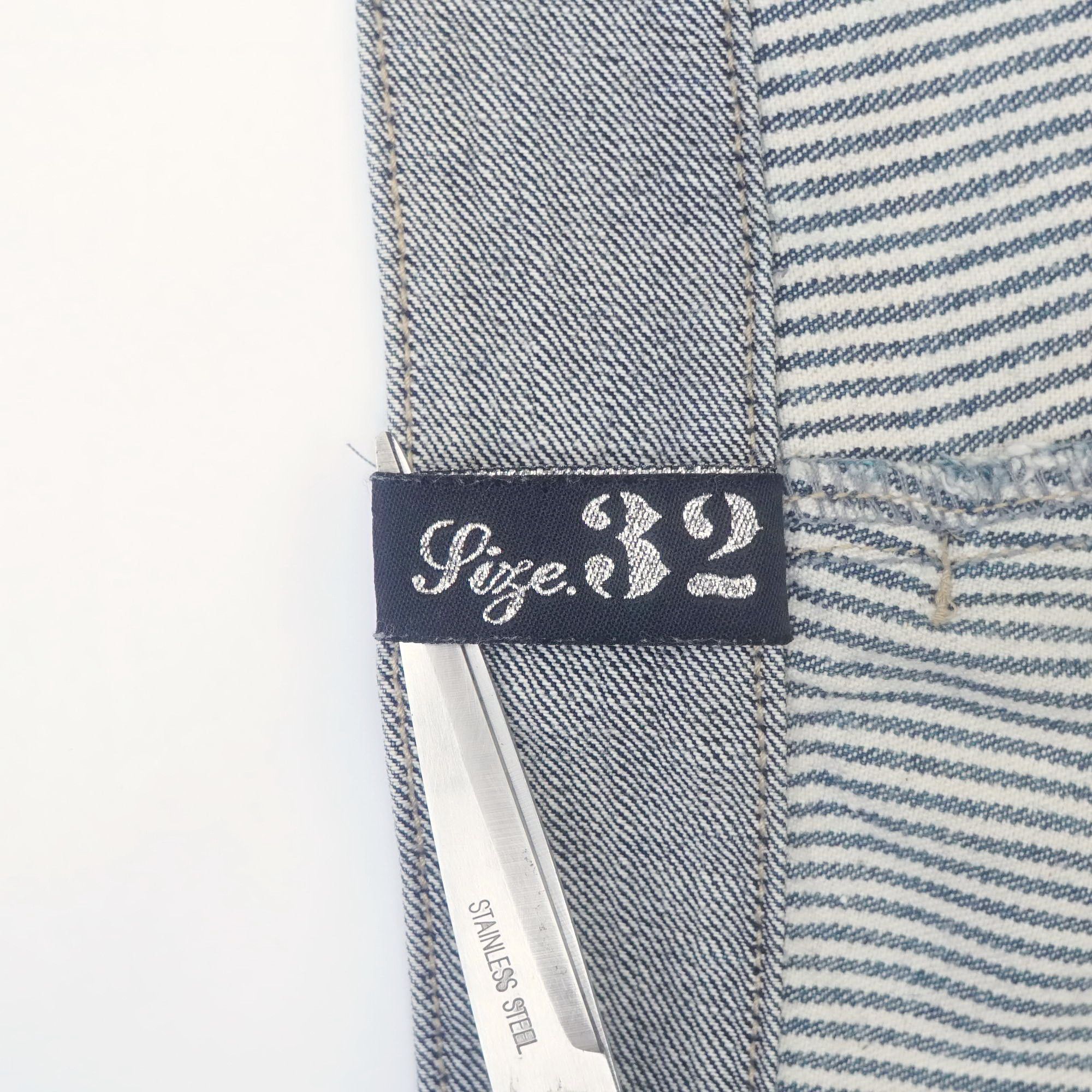 Japanese Brand CLONE DEVGRU Printed Hickory Striped Denim Size 32" / US 10 / IT 46 - 11 Thumbnail