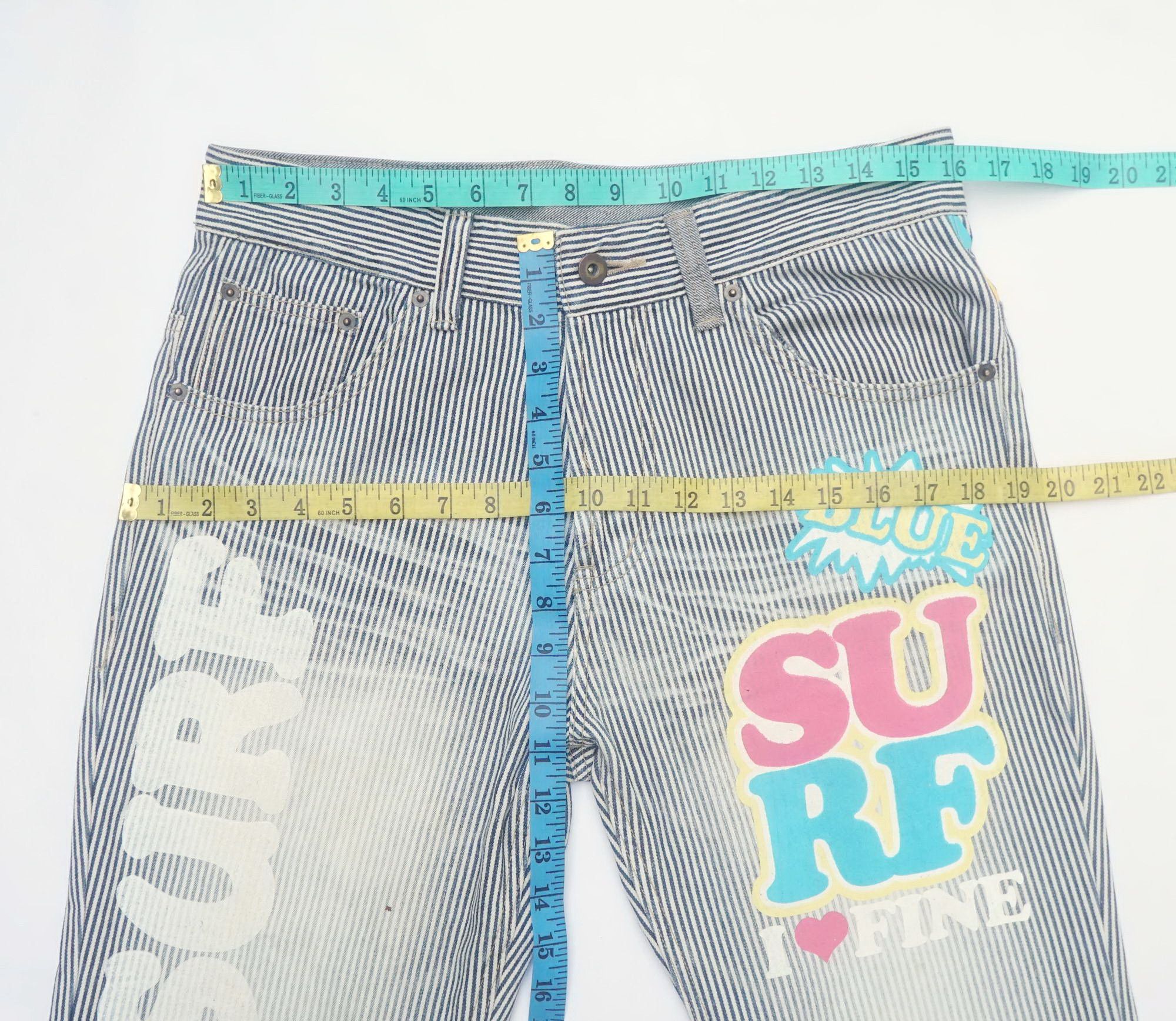 Japanese Brand CLONE DEVGRU Printed Hickory Striped Denim Size 32" / US 10 / IT 46 - 15 Thumbnail