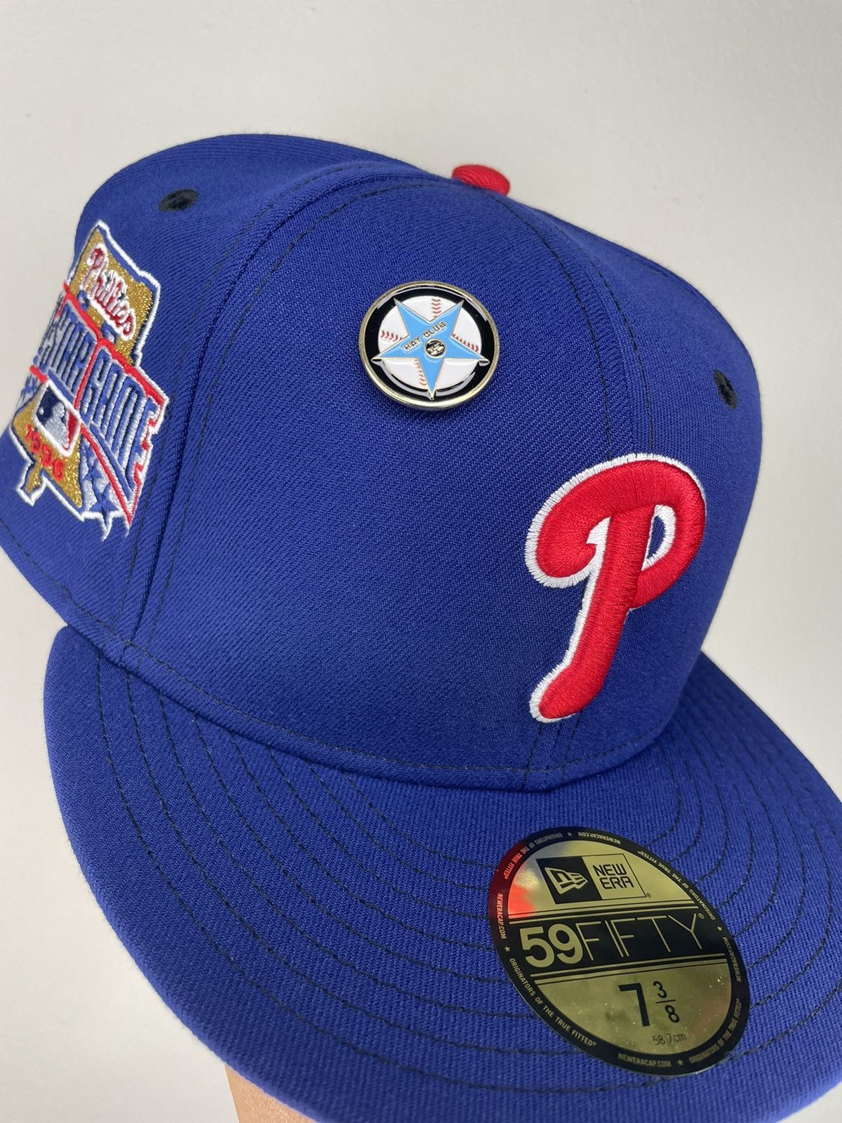 image of Hat Club x New Era Philadelphia Phillies All Star Pack Icy Uv 7 3/8 Hatclub in Blue, Men's