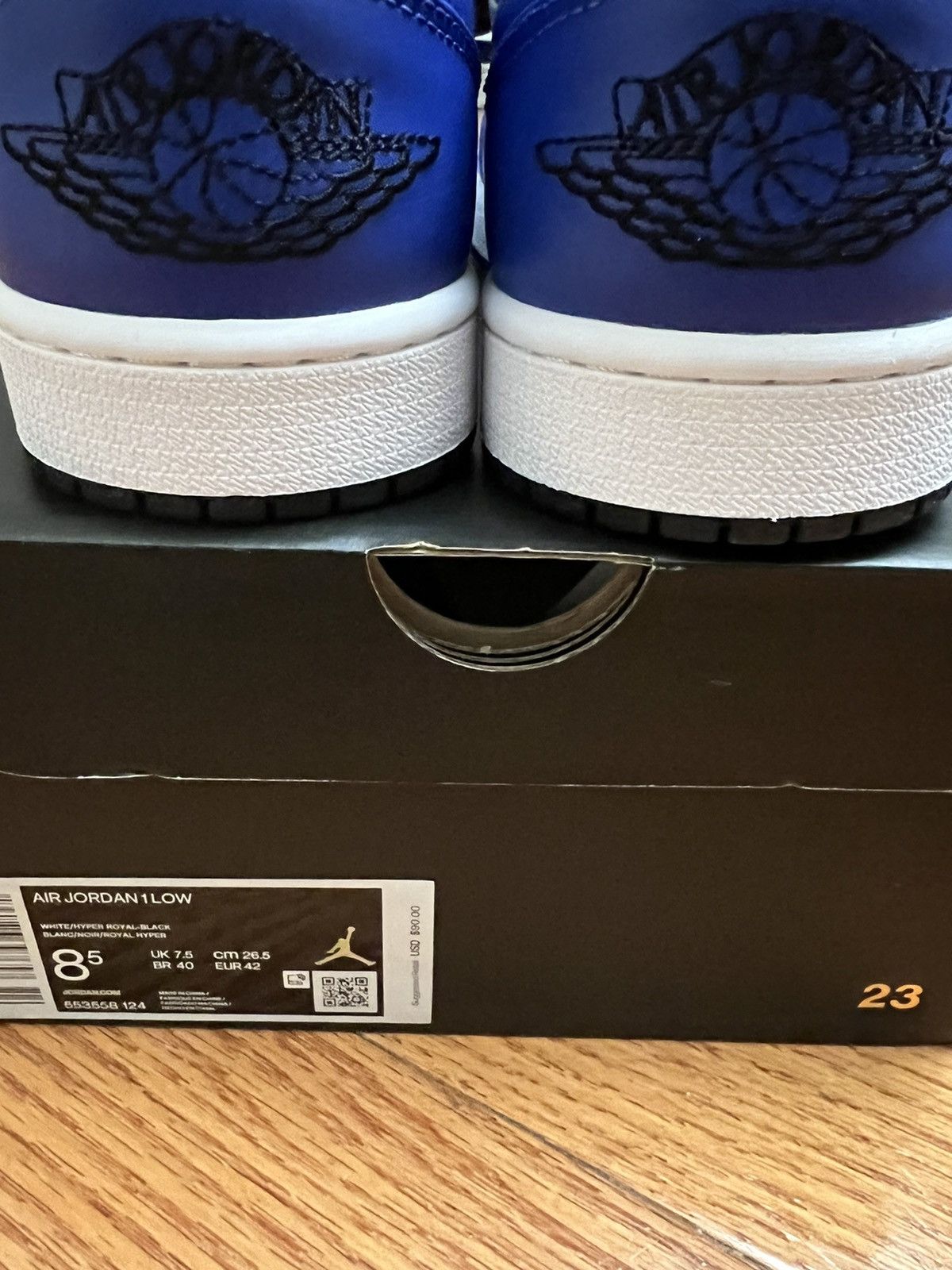 Nike Nike Jordan 1 Low Game Royal Blue 553558-124 Size US 8.5 / EU 41-42 - 5 Thumbnail