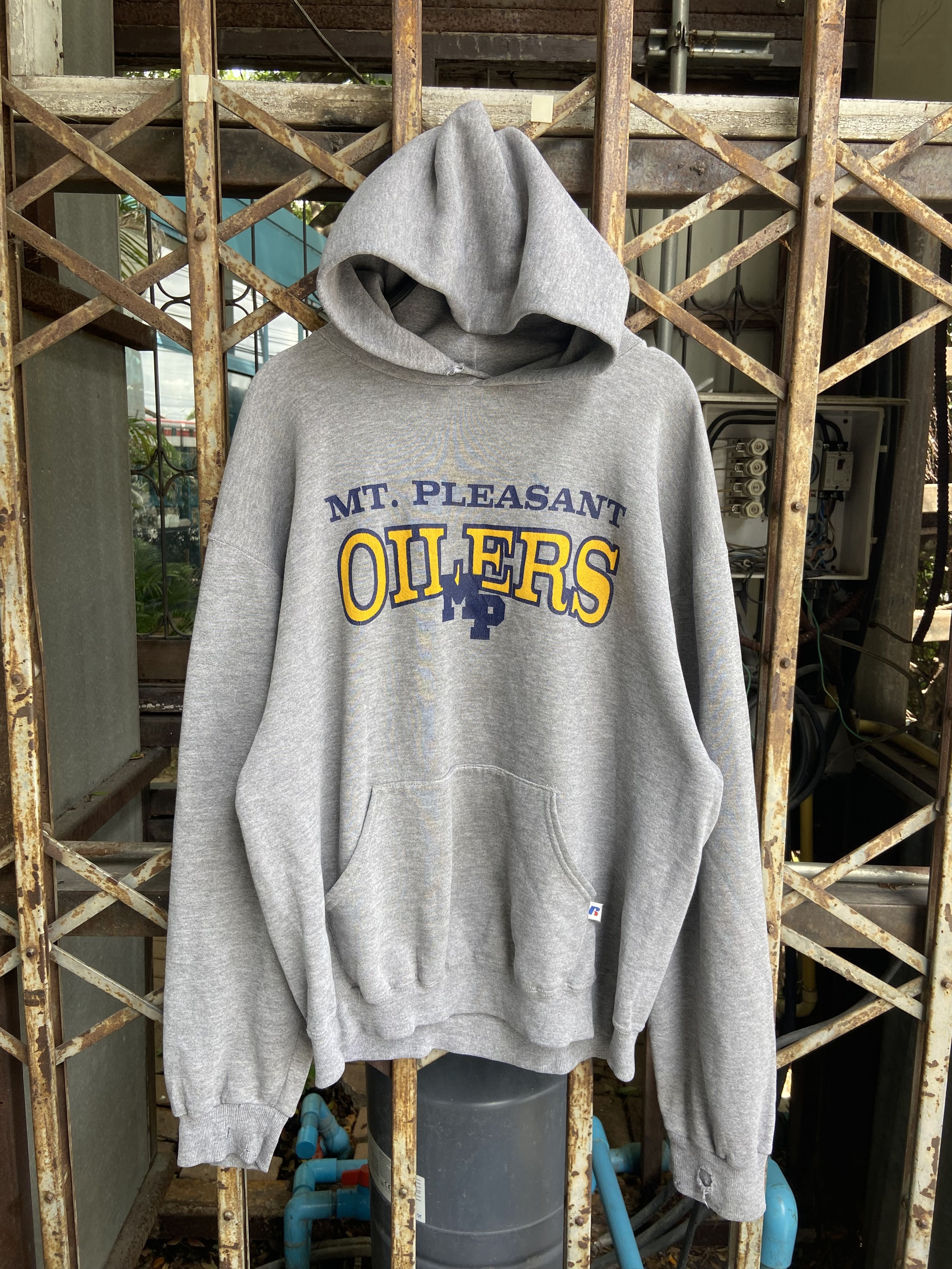 Russell Athletic RUSSELL "OILERS MP" HOODED SWEATSHIRT Size US L / EU 52-54 / 3 - 2 Thumbnail