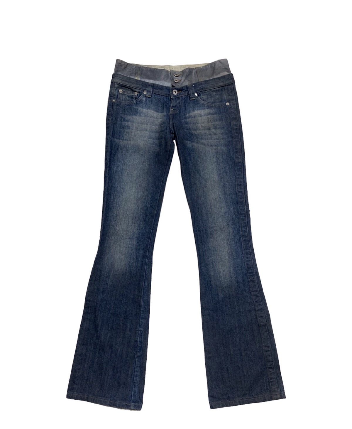 Diesel × Vintage Diesel Double Waist Flare Pants Size US 30 / EU 46 - 1 Thumbnail