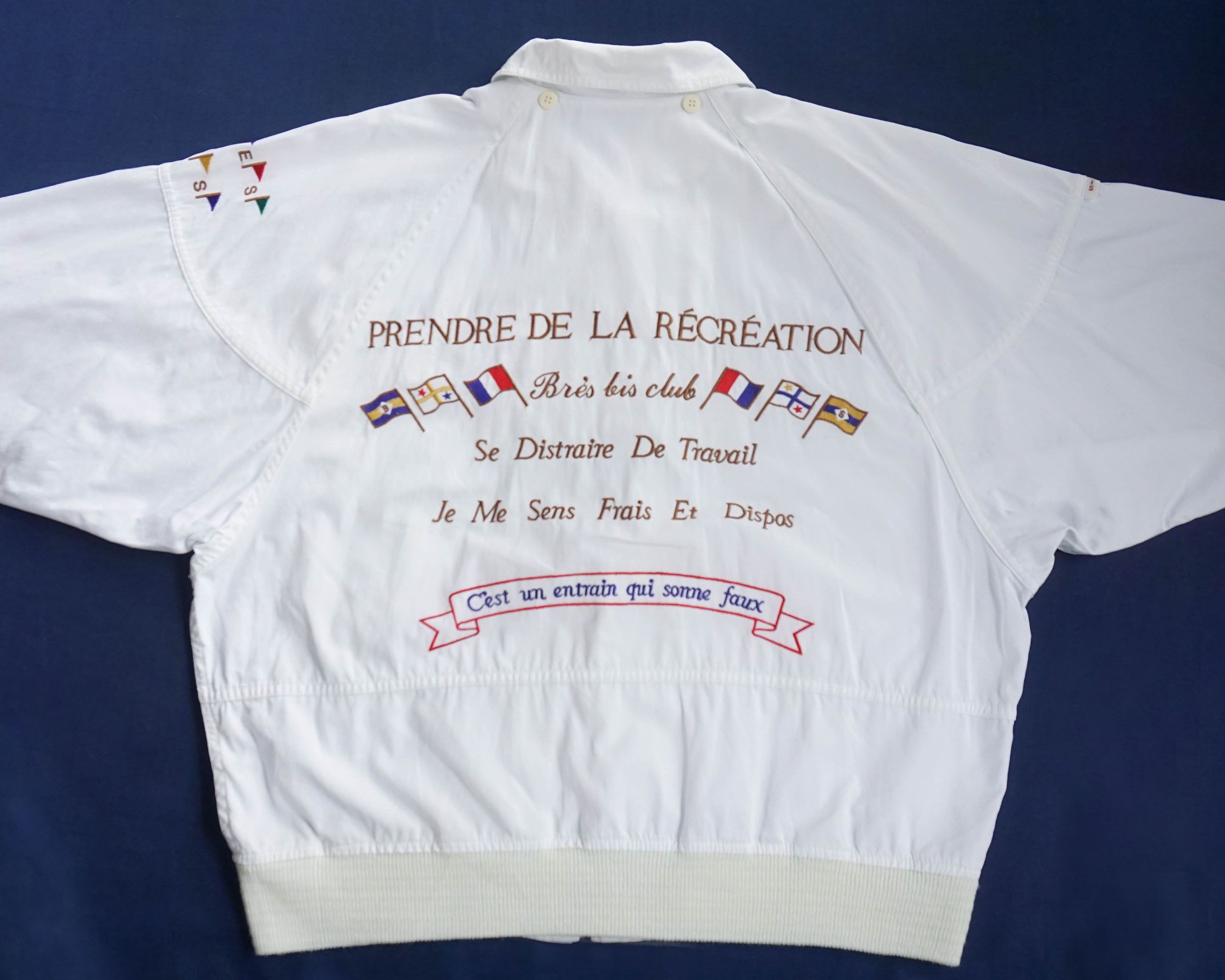 Japanese Brand Brés Bis White Golf Jacket Size US XL / EU 56 / 4 - 3 Thumbnail