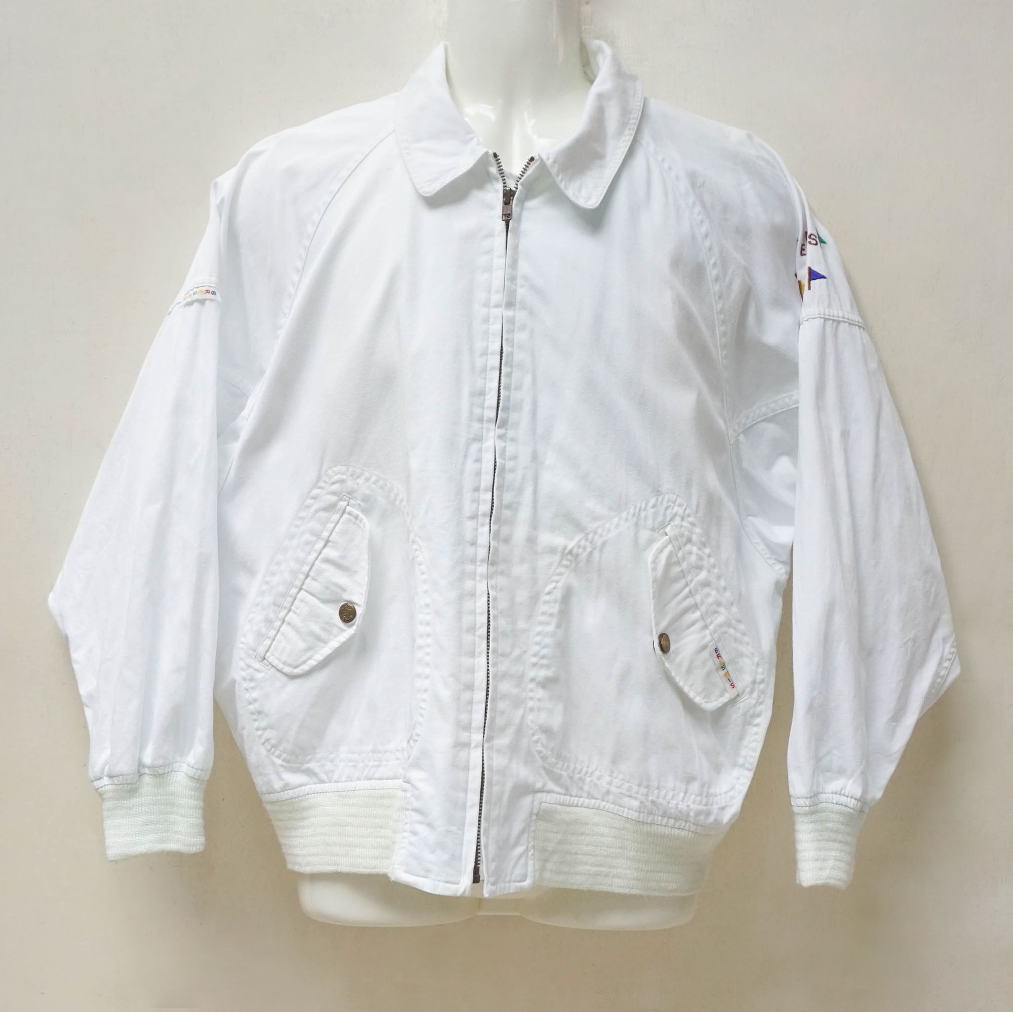 Japanese Brand Brés Bis White Golf Jacket Size US XL / EU 56 / 4 - 1 Thumbnail