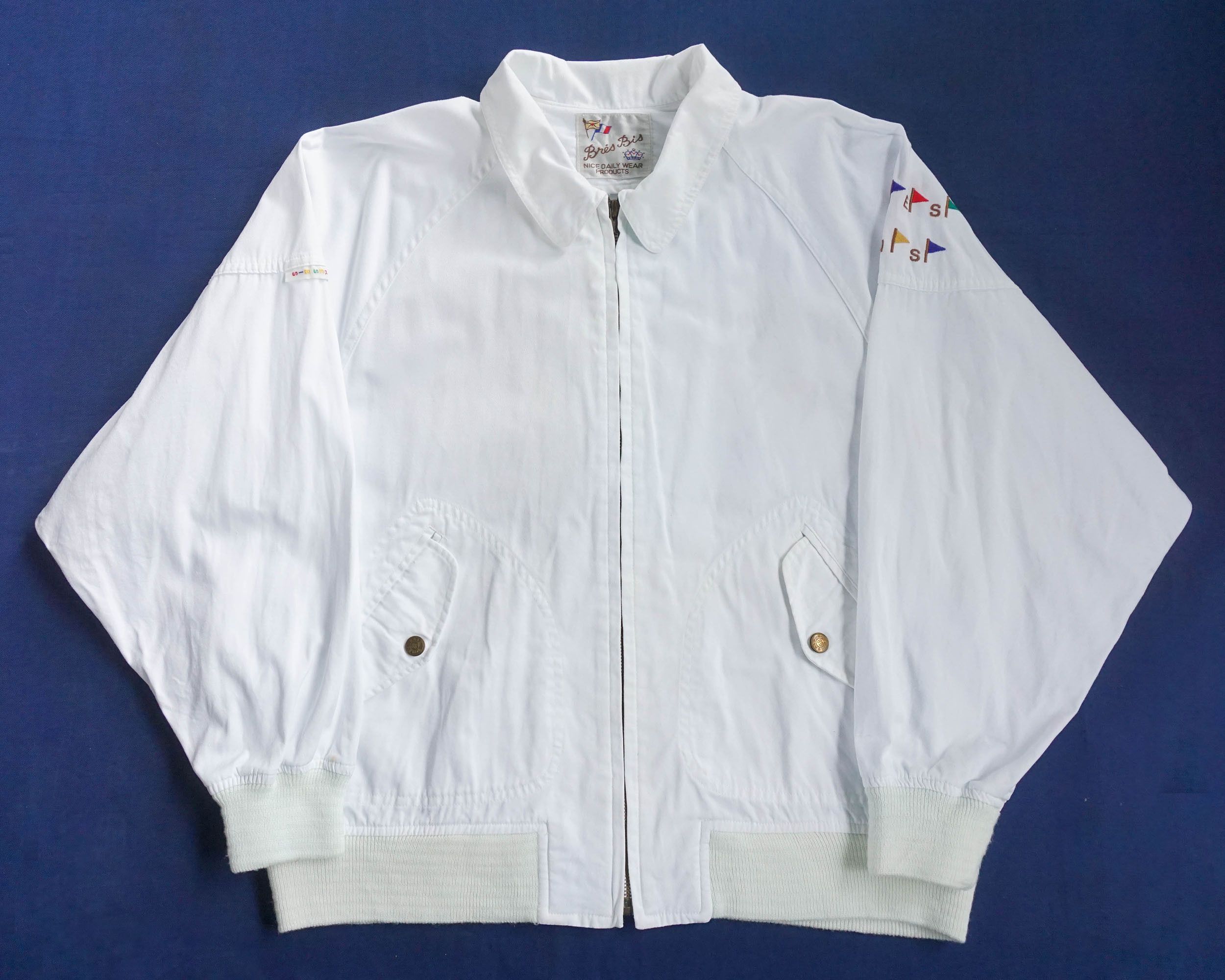 Japanese Brand Brés Bis White Golf Jacket Size US XL / EU 56 / 4 - 2 Thumbnail