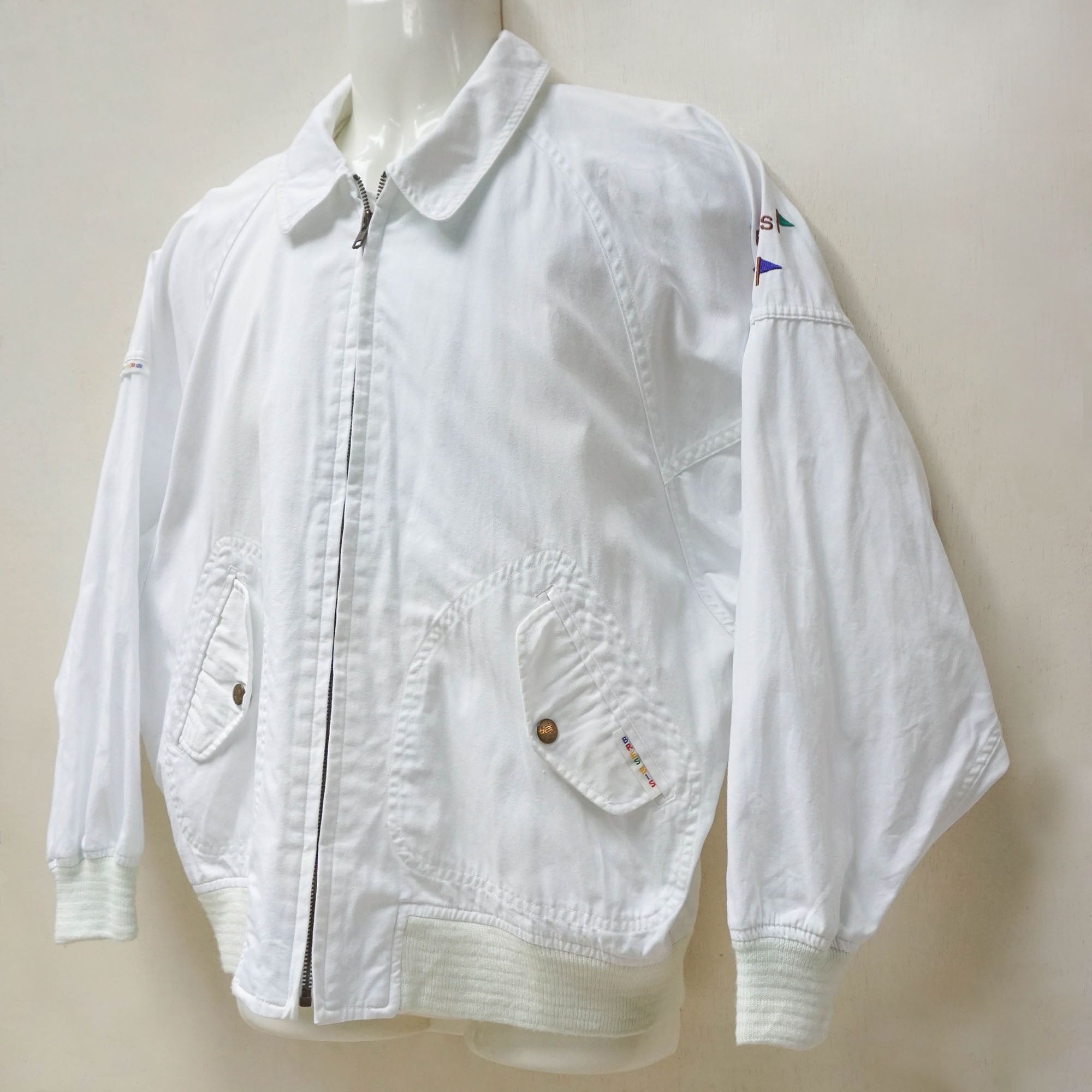 Japanese Brand Brés Bis White Golf Jacket Size US XL / EU 56 / 4 - 16 Thumbnail