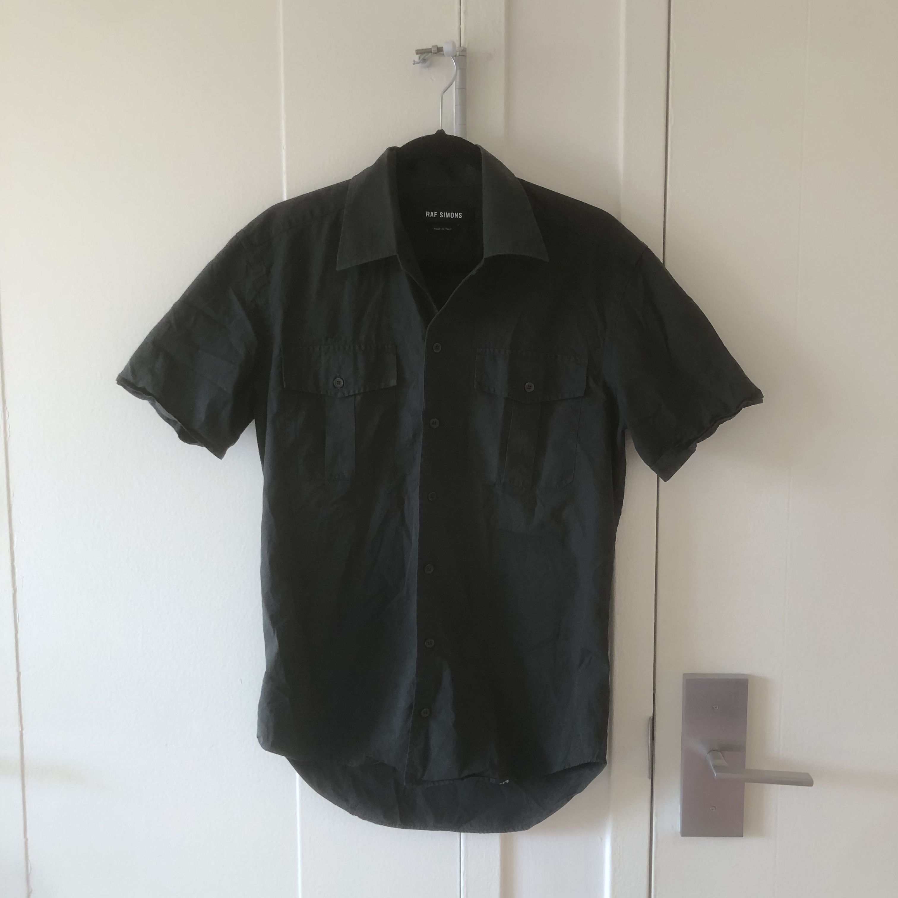 image of Raf Simons Work Shirt in Dark Green, Men's (Size Small)