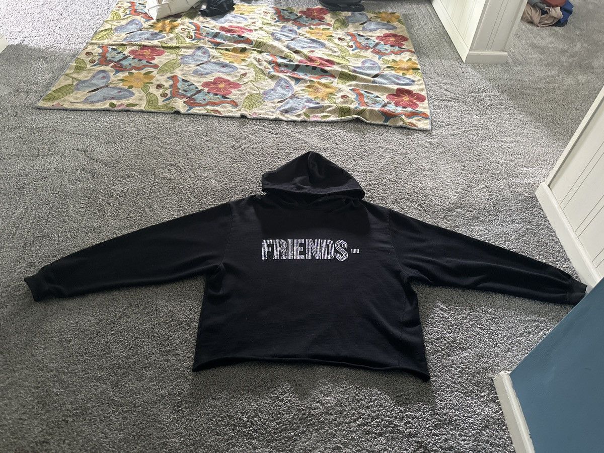 image of Swarovski x Vlone Men’S Vlone X Swavorski Friends- Hoodie in Black, Men's (Size Large)