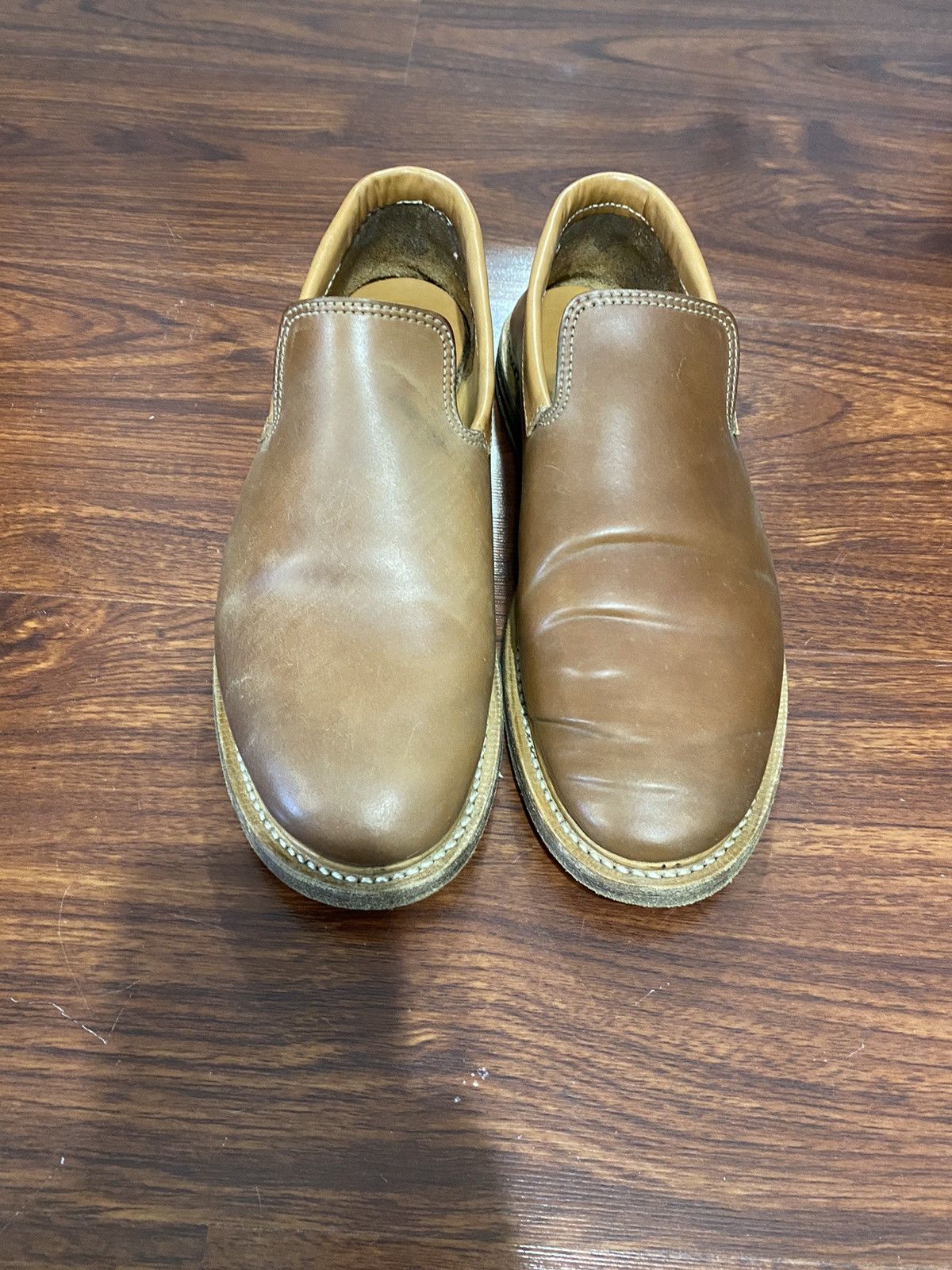 Viberg Viberg Slipper - Horween Natural Shell Cordovan | Grailed