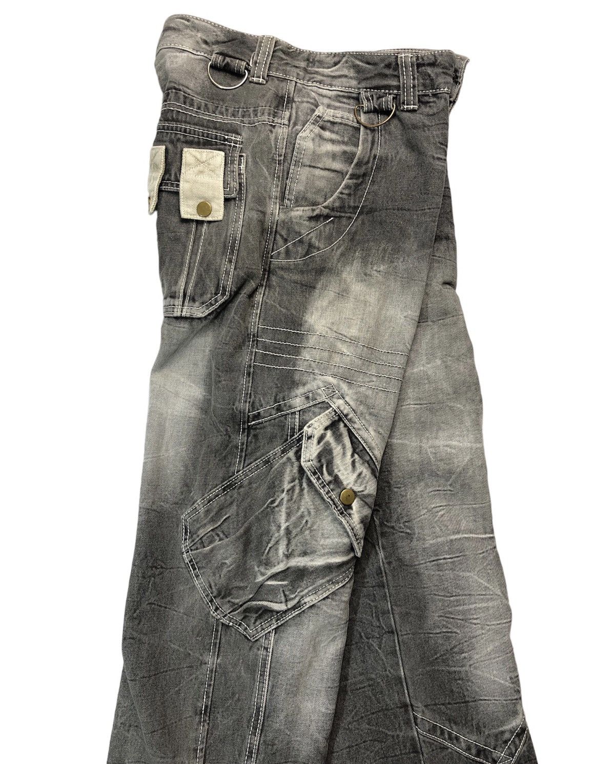 If Six Was Nine × Japanese Brand × KMRii Aston Design multi-pocket zipper denim pants Size US 28 / EU 44 - 6 Thumbnail