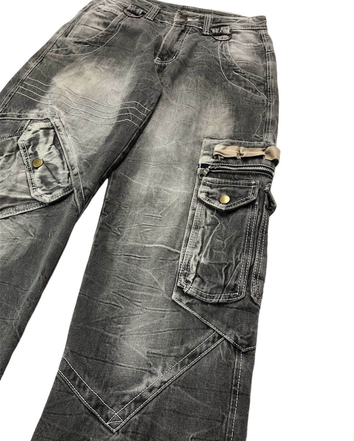If Six Was Nine × Japanese Brand × KMRii Aston Design multi-pocket zipper denim pants Size US 28 / EU 44 - 11 Thumbnail
