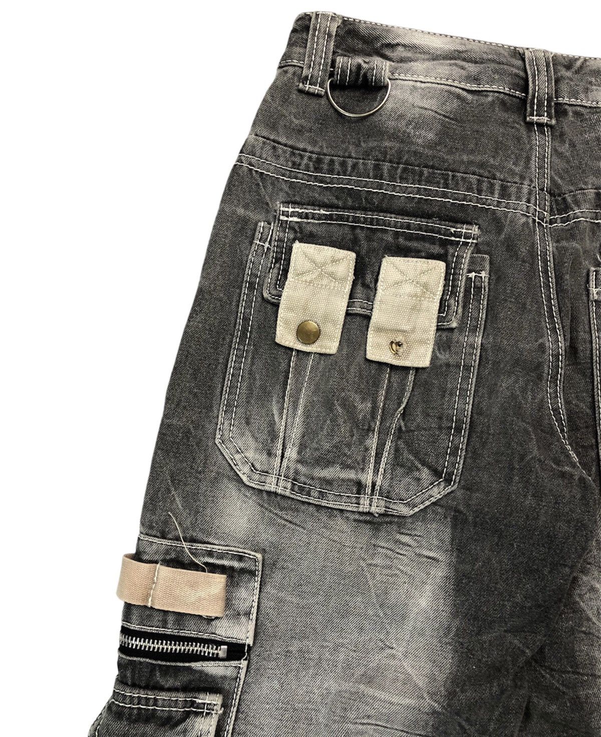 If Six Was Nine × Japanese Brand × KMRii Aston Design multi-pocket zipper denim pants Size US 28 / EU 44 - 15 Thumbnail
