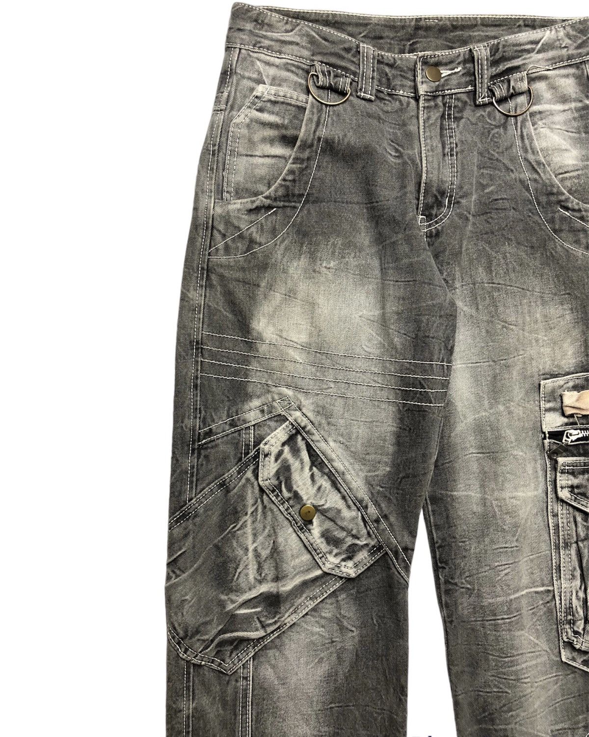 If Six Was Nine × Japanese Brand × KMRii Aston Design multi-pocket zipper denim pants Size US 28 / EU 44 - 9 Thumbnail