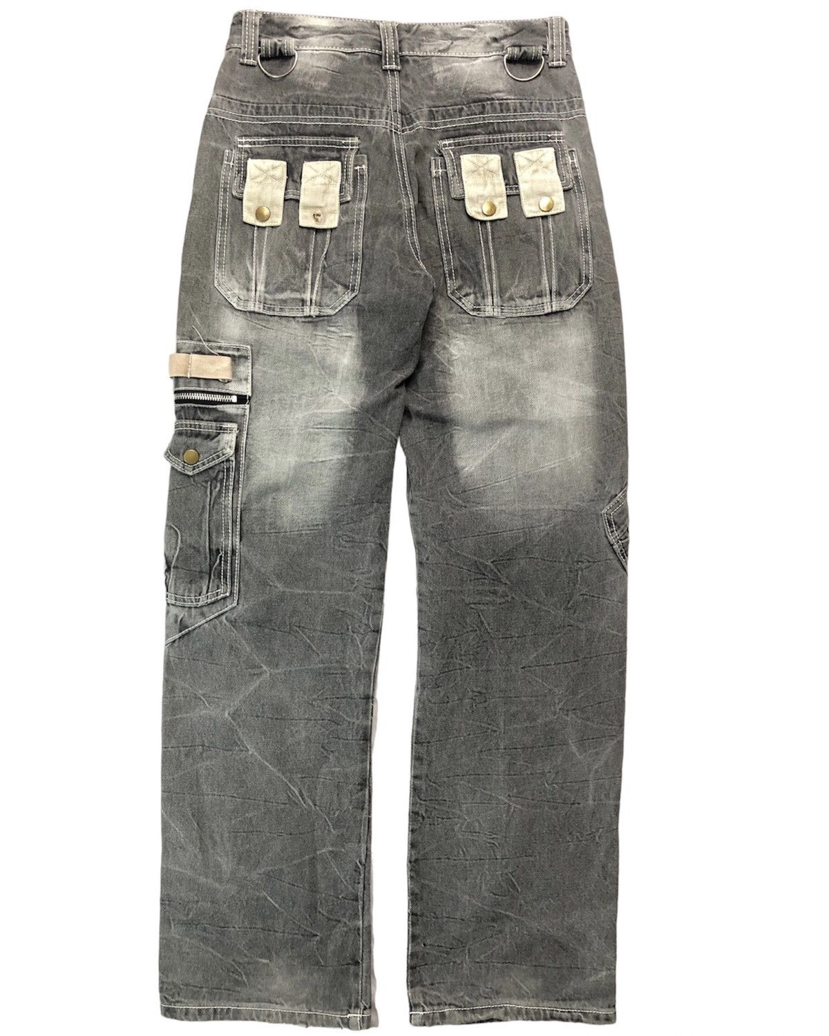 If Six Was Nine × Japanese Brand × KMRii Aston Design multi-pocket zipper denim pants Size US 28 / EU 44 - 2 Thumbnail