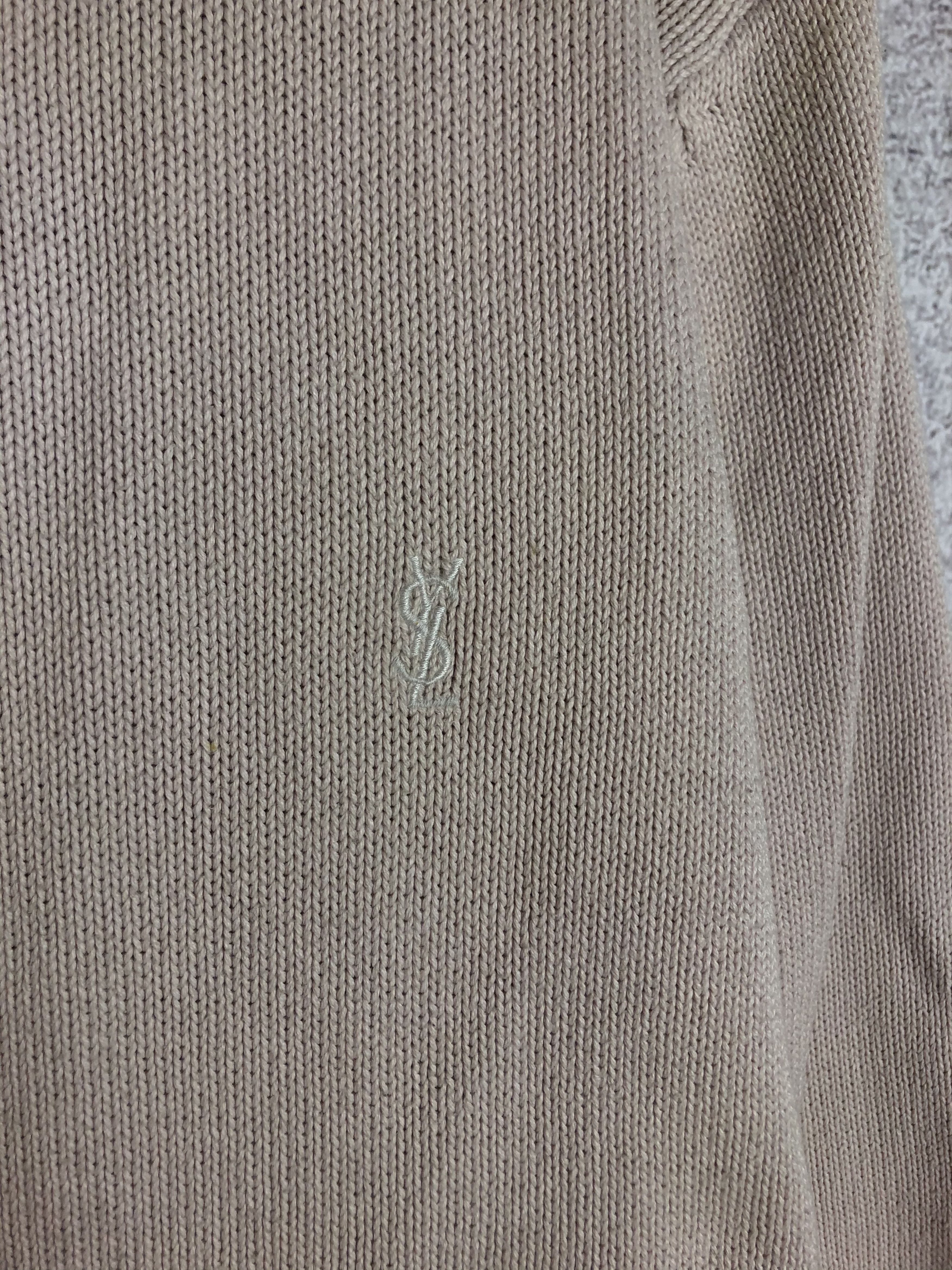Yves Saint Laurent Vintage YSL Yves Saint Lauren Beige Knitted Sweater Size US XL / EU 56 / 4 - 3 Thumbnail