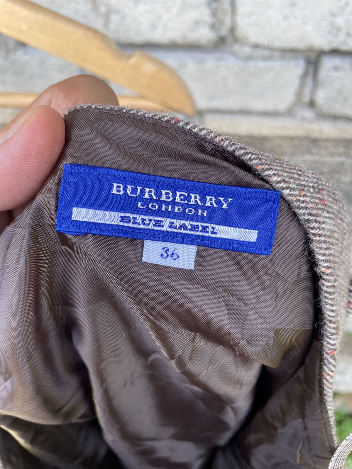 Burberry × Designer × Vintage 🚀Vintage Burberry London Blue Label Skirts Size 31" - 7 Thumbnail