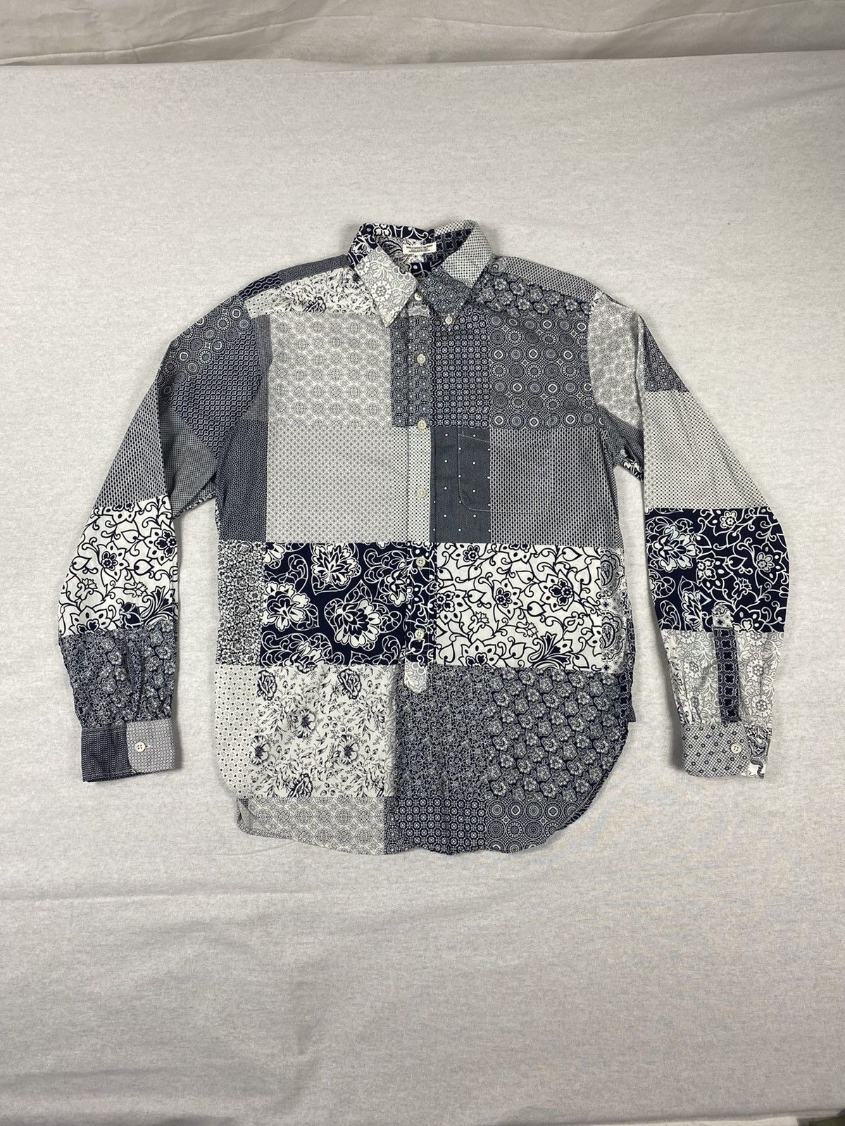 Engineered Garments Foulard Patchwork BD shirt