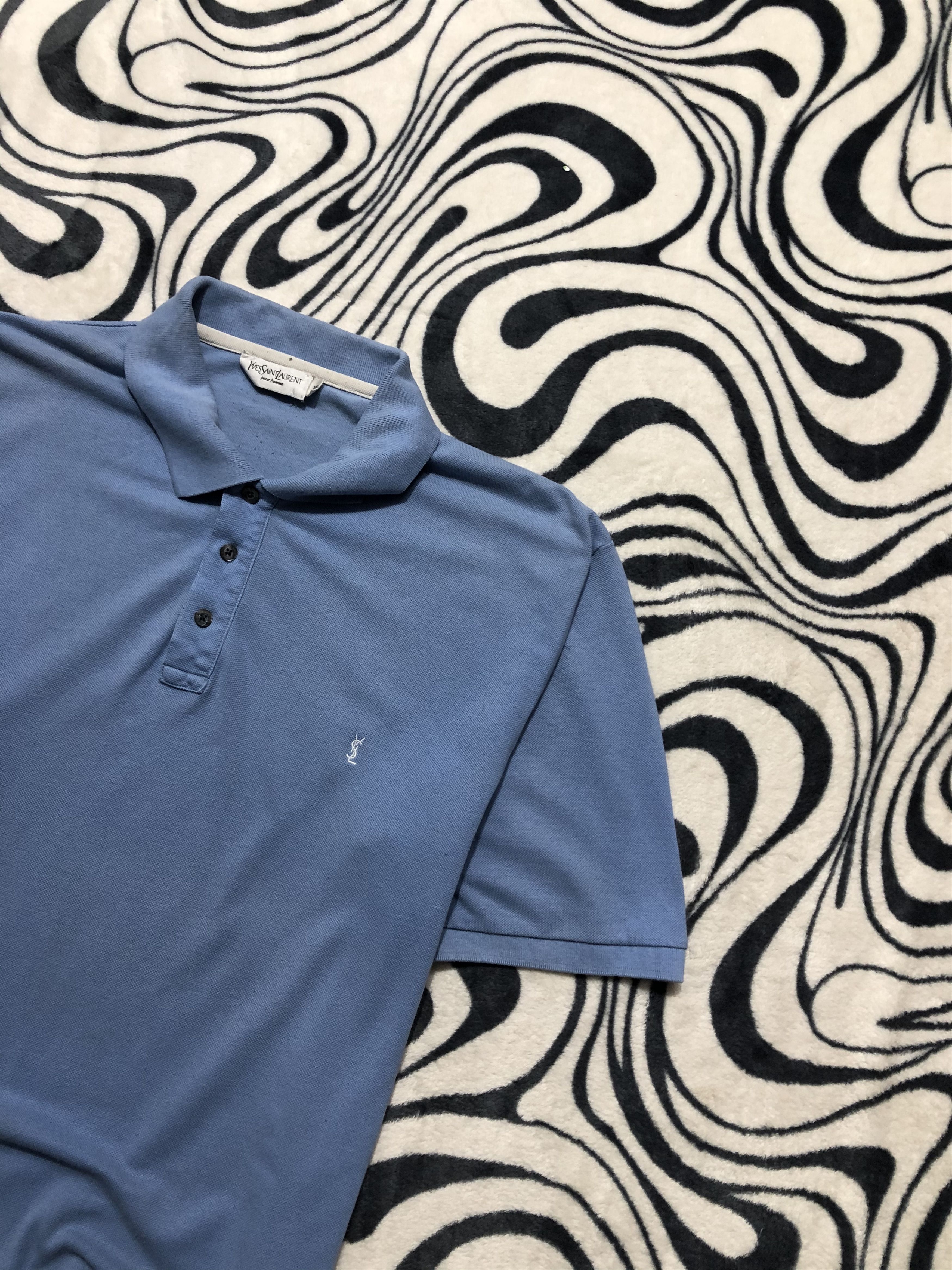Yves Saint Laurent Yves Saint Laurent YSL Men's Polo Shirt Size US XL / EU 56 / 4 - 2 Thumbnail