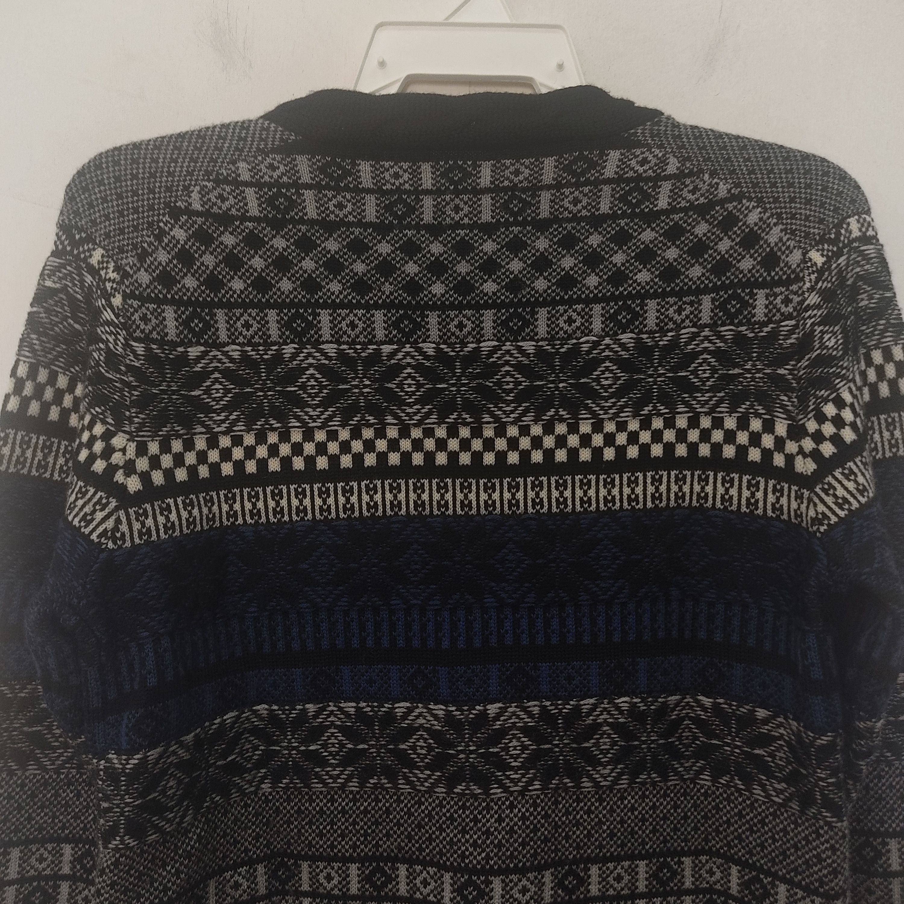 Japanese Brand × URBAN RESEARCH DOORS Urban Research Stripes Tricolor Navajo Cardigan Knitwear Size US S / EU 44-46 / 1 - 9 Thumbnail