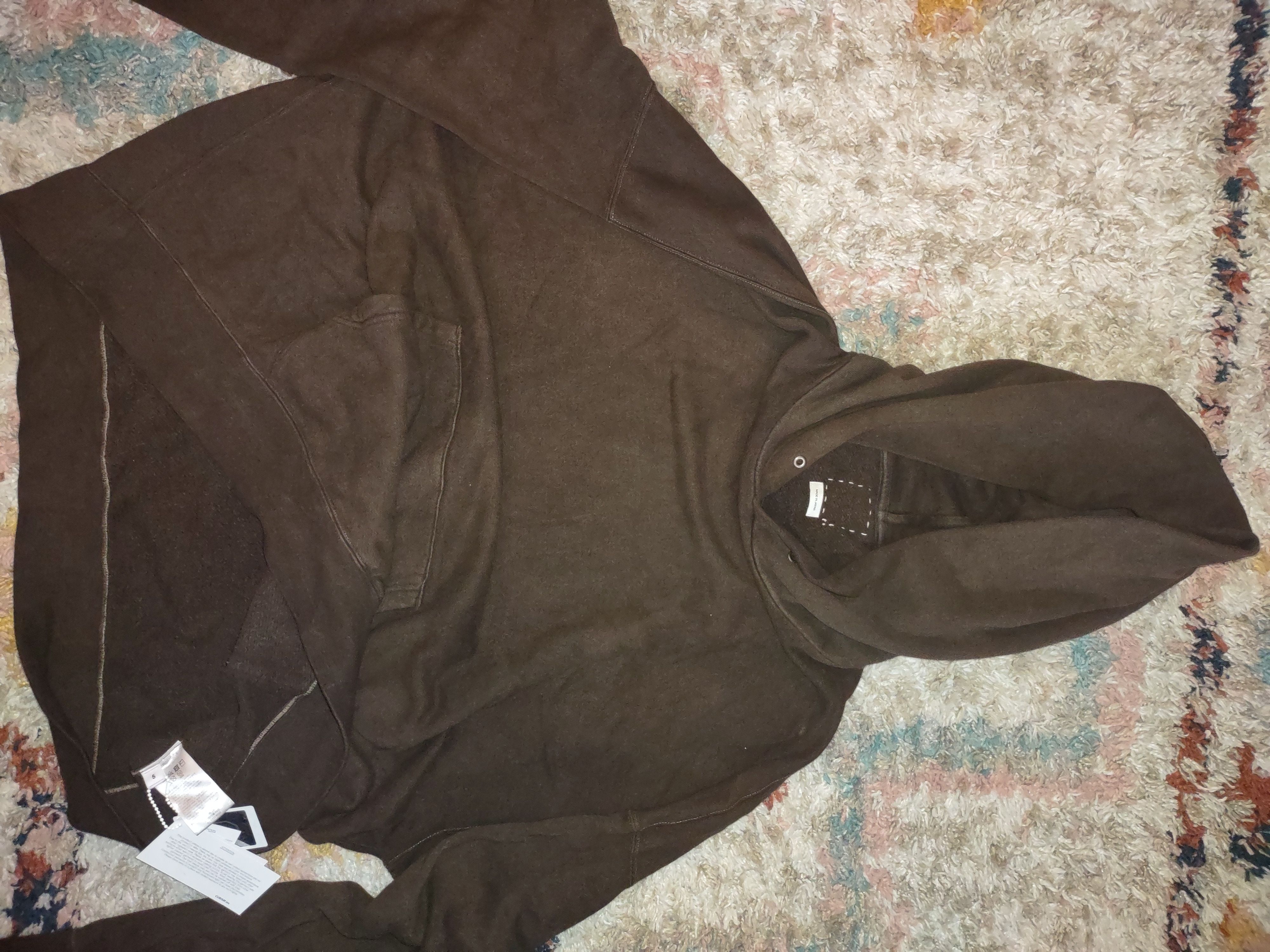 image of Visvim Amplus Natural Mud Dye Pullover Hoodie, Men's (Size 2XL)