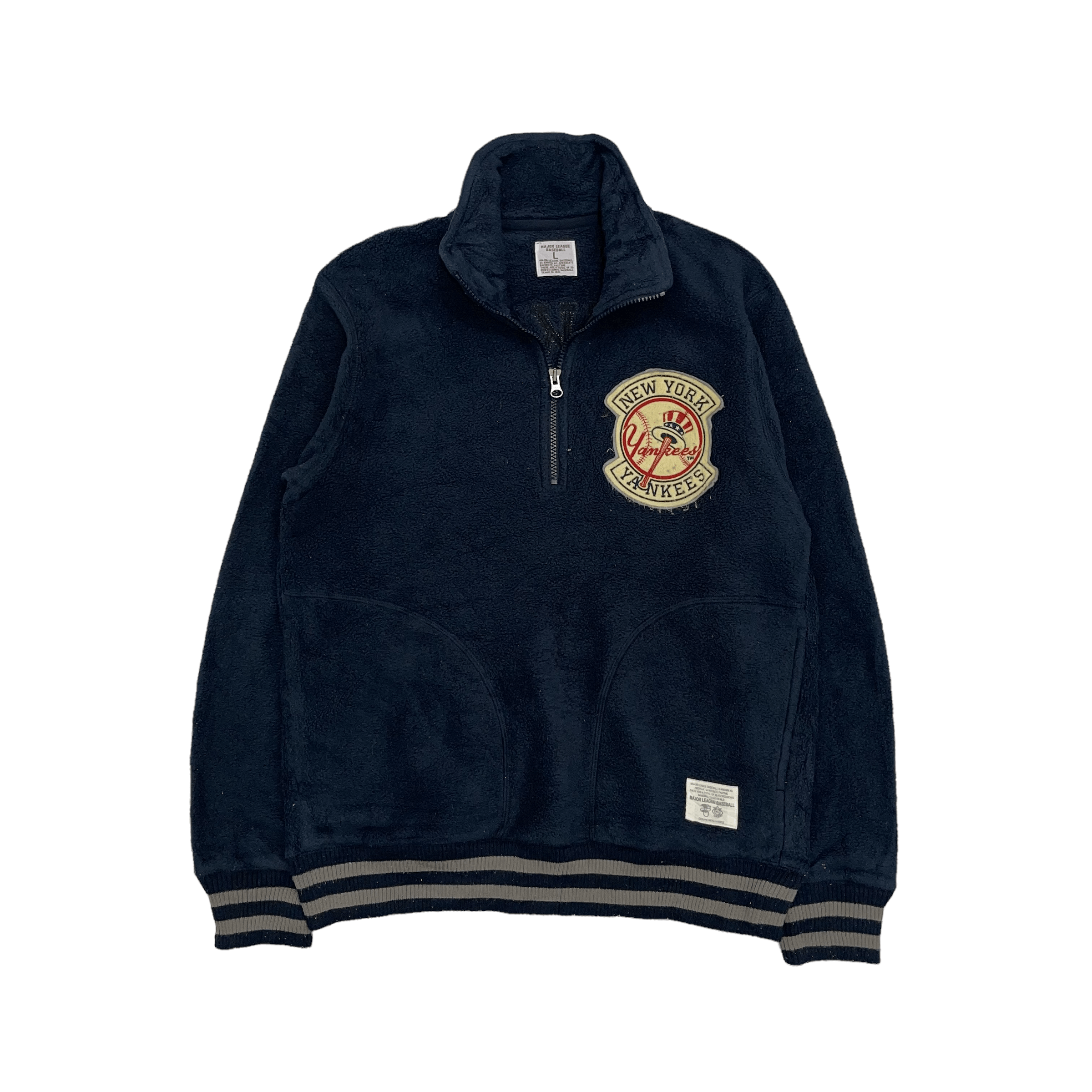 MLB × New York Yankees Yankees Fleece Sherpa Deep Pile Zipper Sweater Size US L / EU 52-54 / 3 - 1 Thumbnail