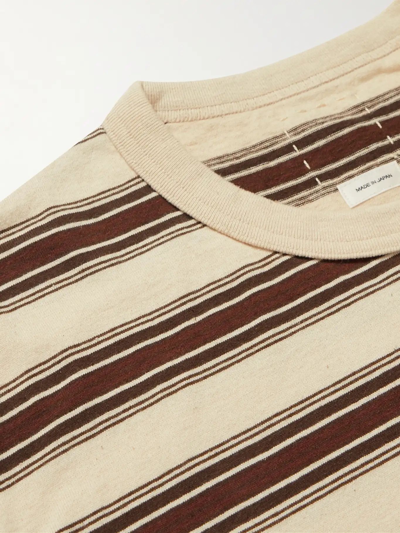 Visvim VISVIM Border Jumbo Stripe Pocket T-Shirt Size US XL / EU 56 / 4 - 4 Thumbnail