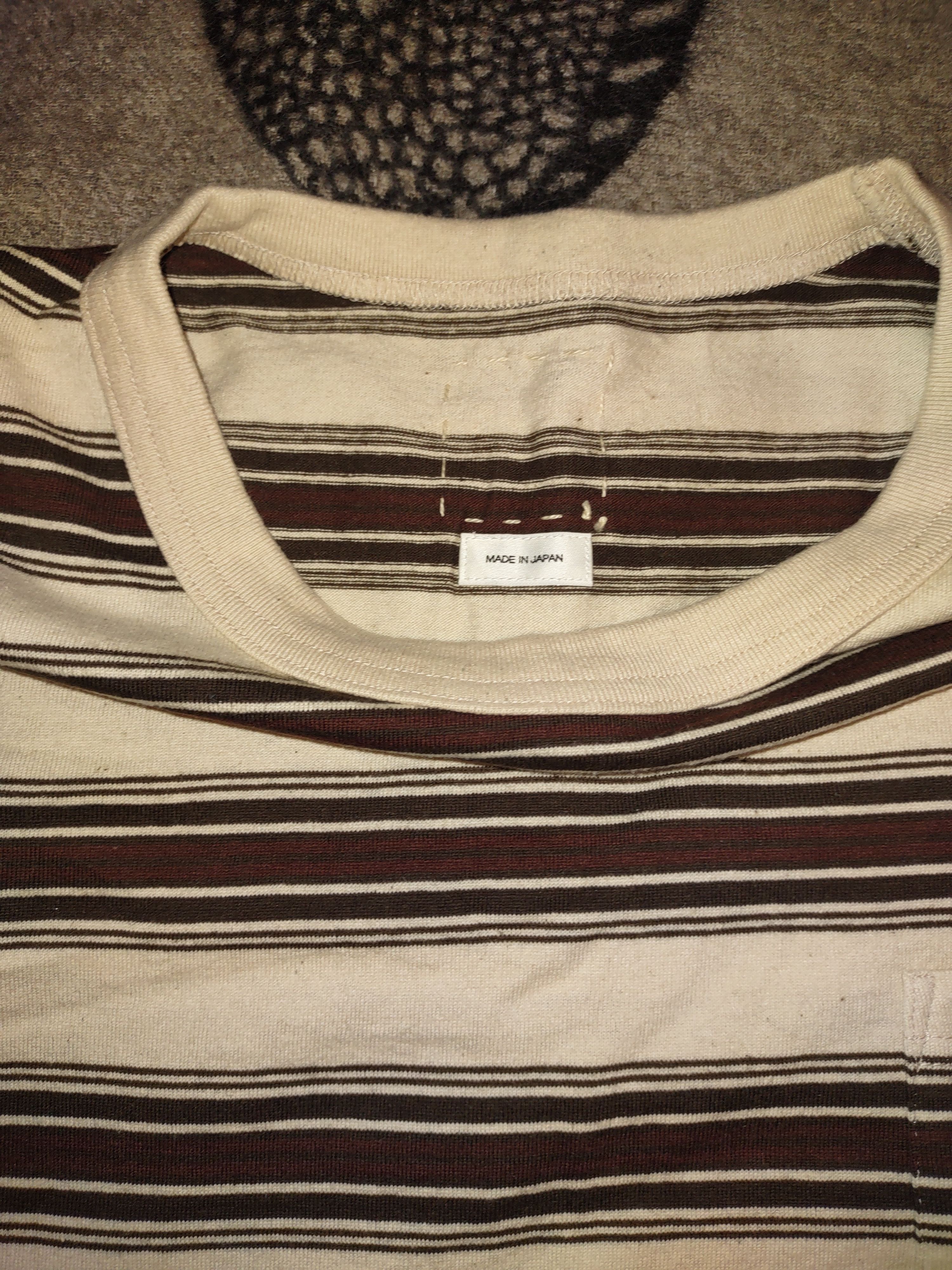 Visvim VISVIM Border Jumbo Stripe Pocket T-Shirt Size US XL / EU 56 / 4 - 6 Thumbnail