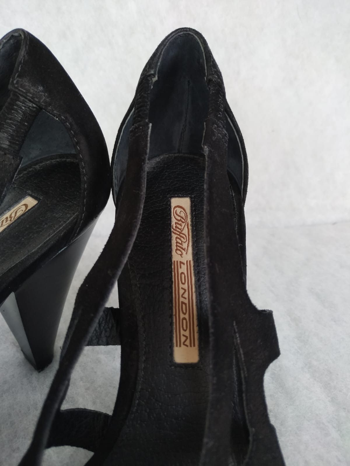 Buffalo London Buffalo London Black heels leather 11cm Size US 7 / IT 37 - 5 Thumbnail