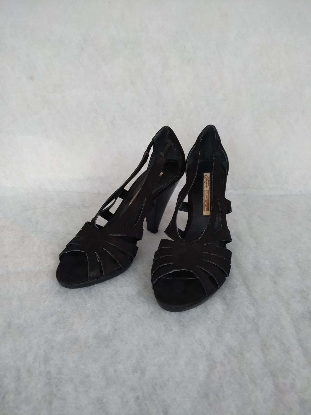 Buffalo London Buffalo London Black heels leather 11cm Size US 7 / IT 37 - 3 Thumbnail